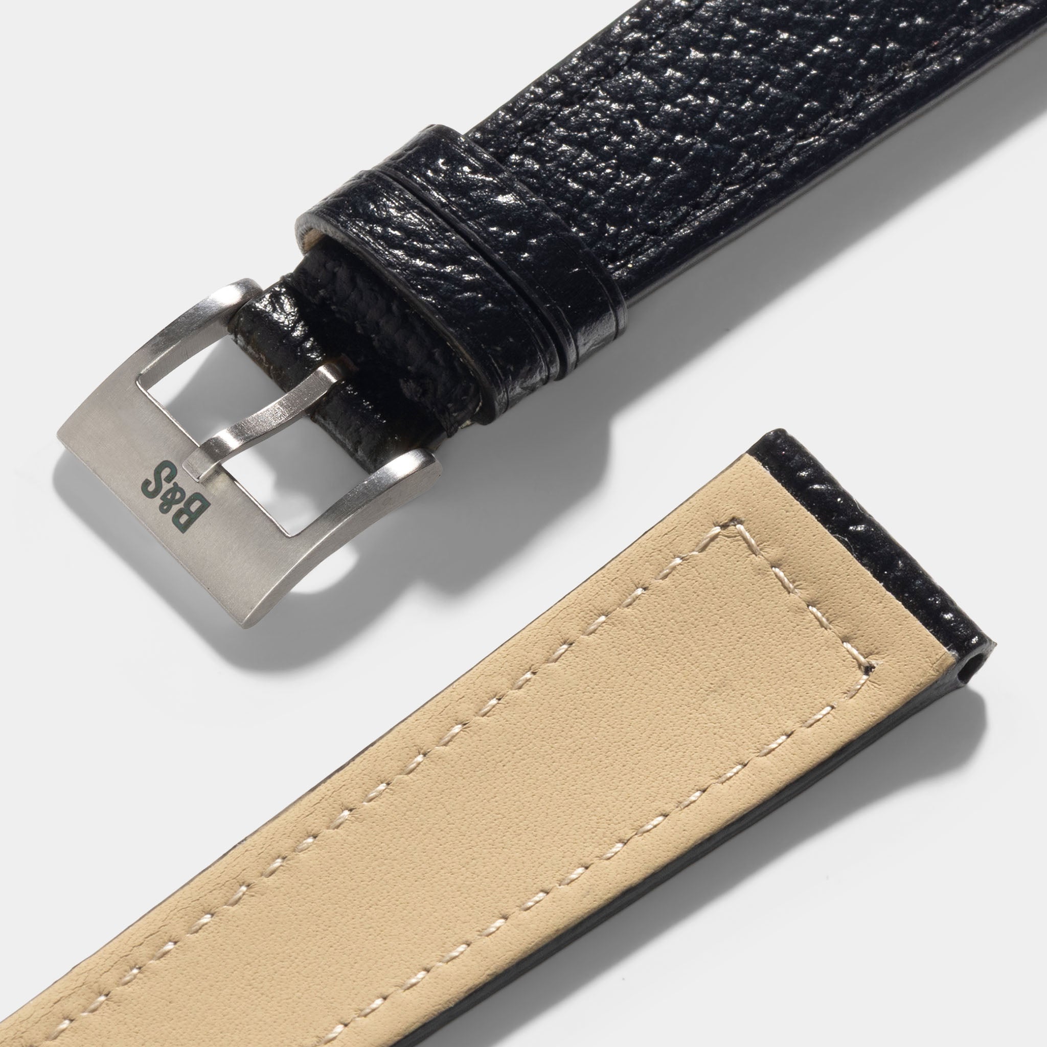 Strap for Patek Philippe 3940 Perpetual – Black Boxed Pigskin