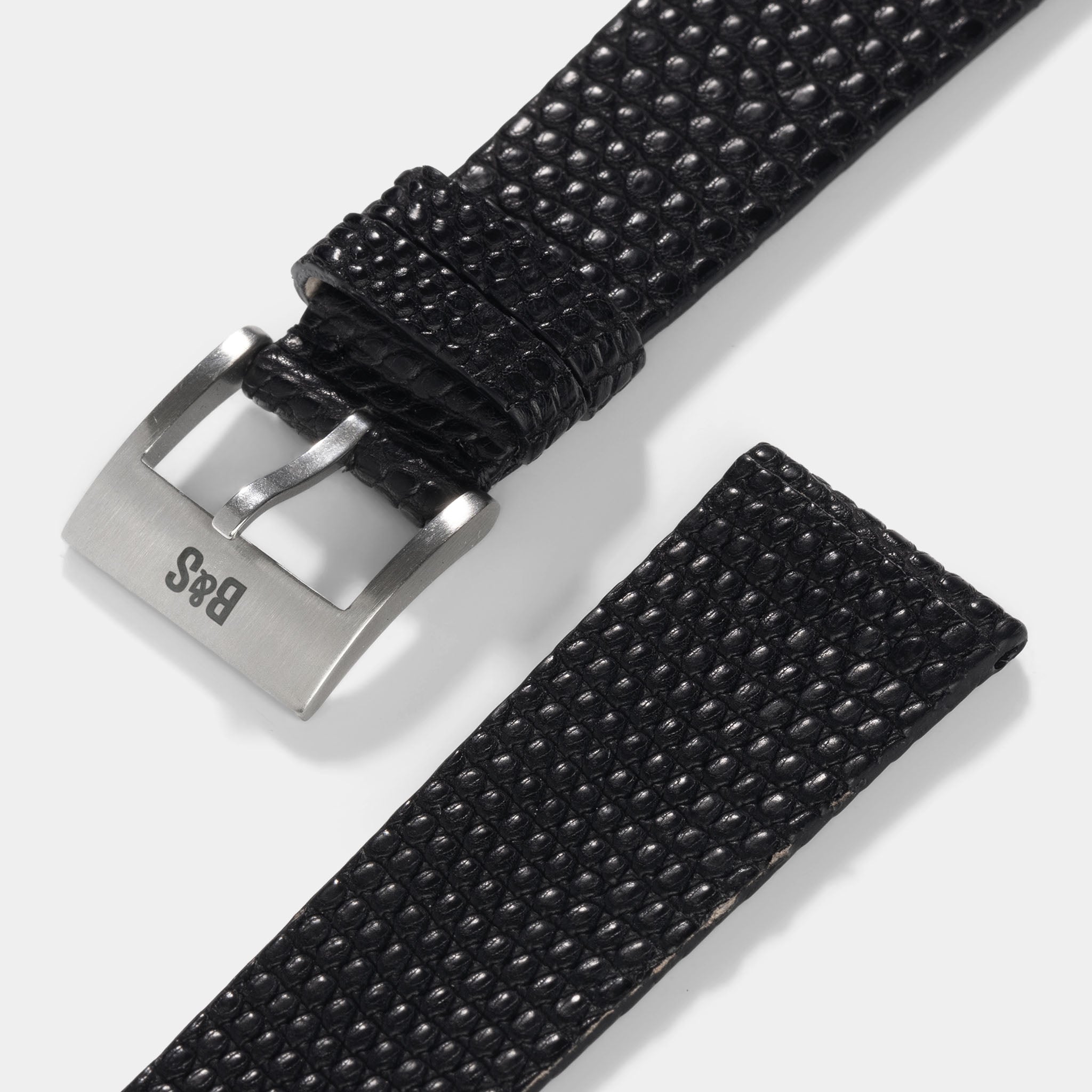 Strap for Patek Philippe 3940 Perpetual - Black Double Sided Lizard Wa
