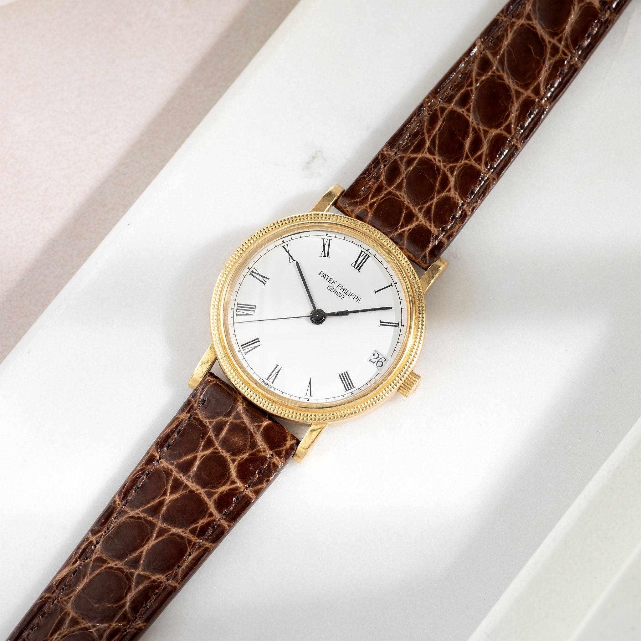 Strap for the Patek Philippe Calatrava - Walnut Brown Alligator