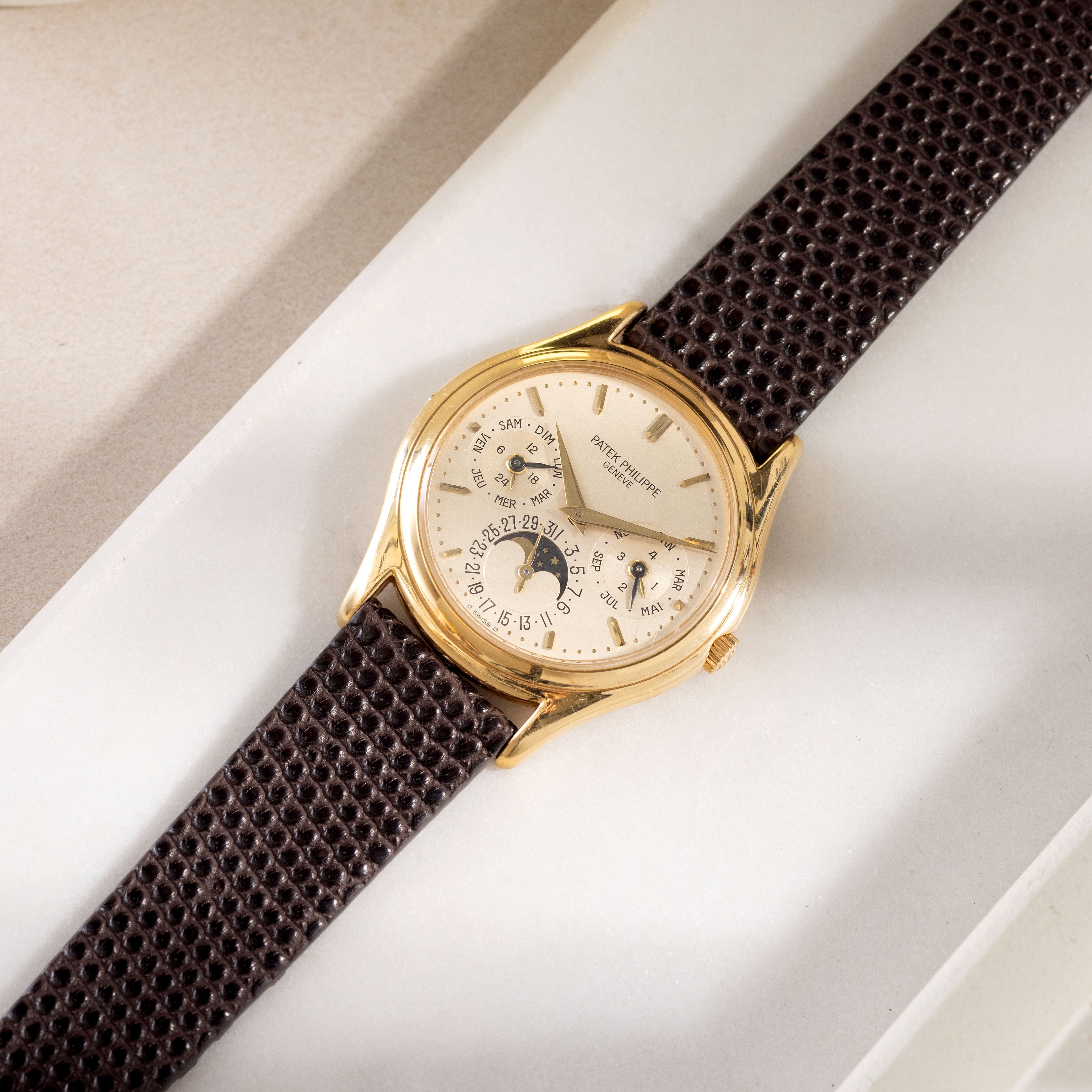 け*う様 solol ND ver. Type2 - RETRO STRIPE The Java Brown Double Lizard Strap - Jubilee Edition