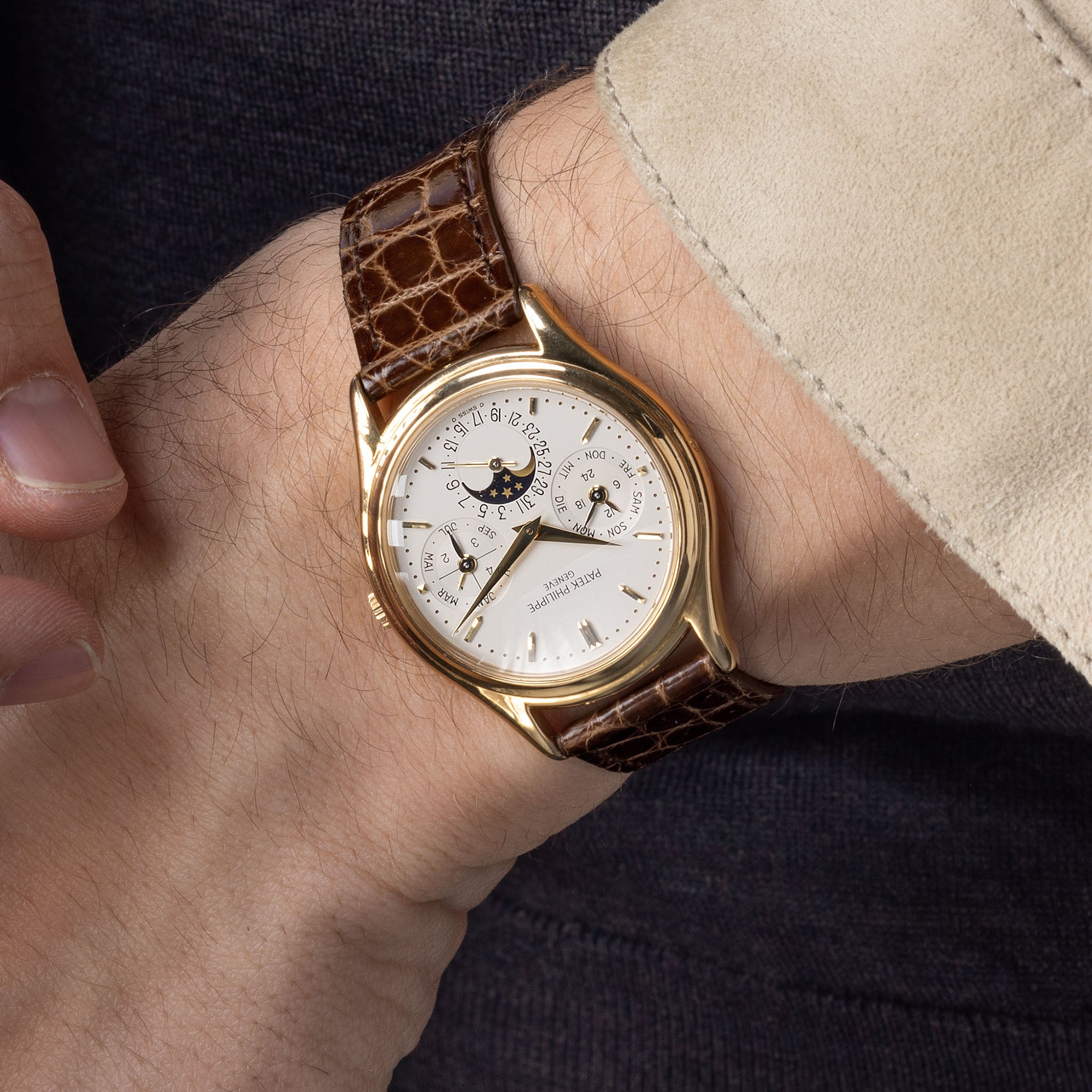 Strap for Patek Philippe 3940 Perpetual – Walnut Brown Alligator