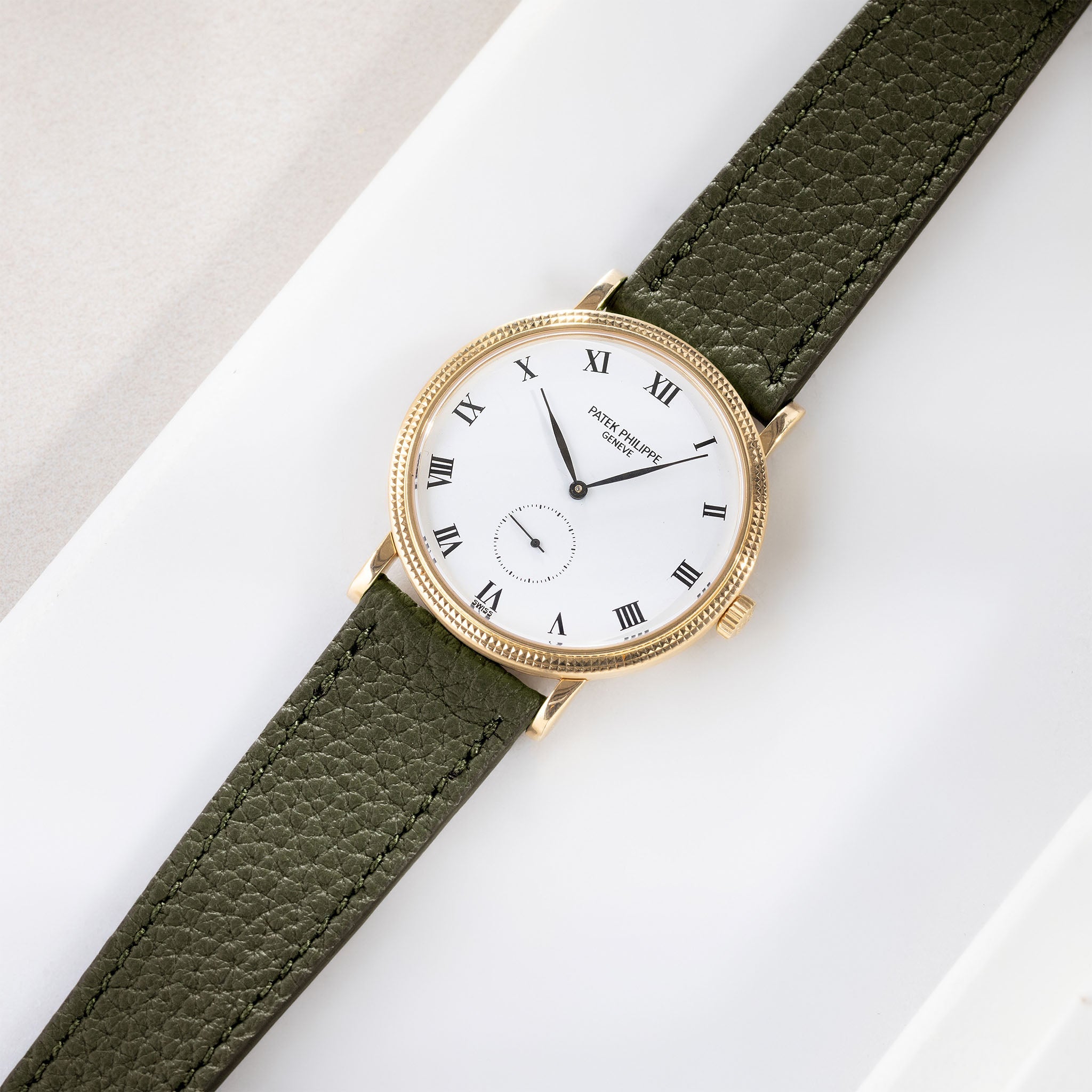 Strap for the Patek Philippe Calatrava - Burnished Tobacco Brown Boxed