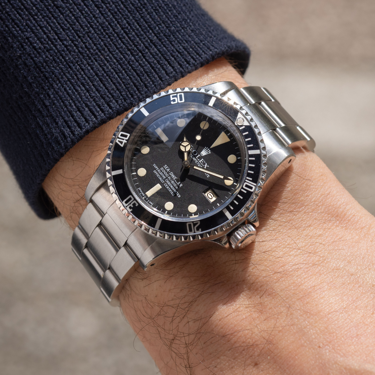 ニコライ Rolex Sea-Dweller 1665 Great White MK1 Dial with Box and Papers