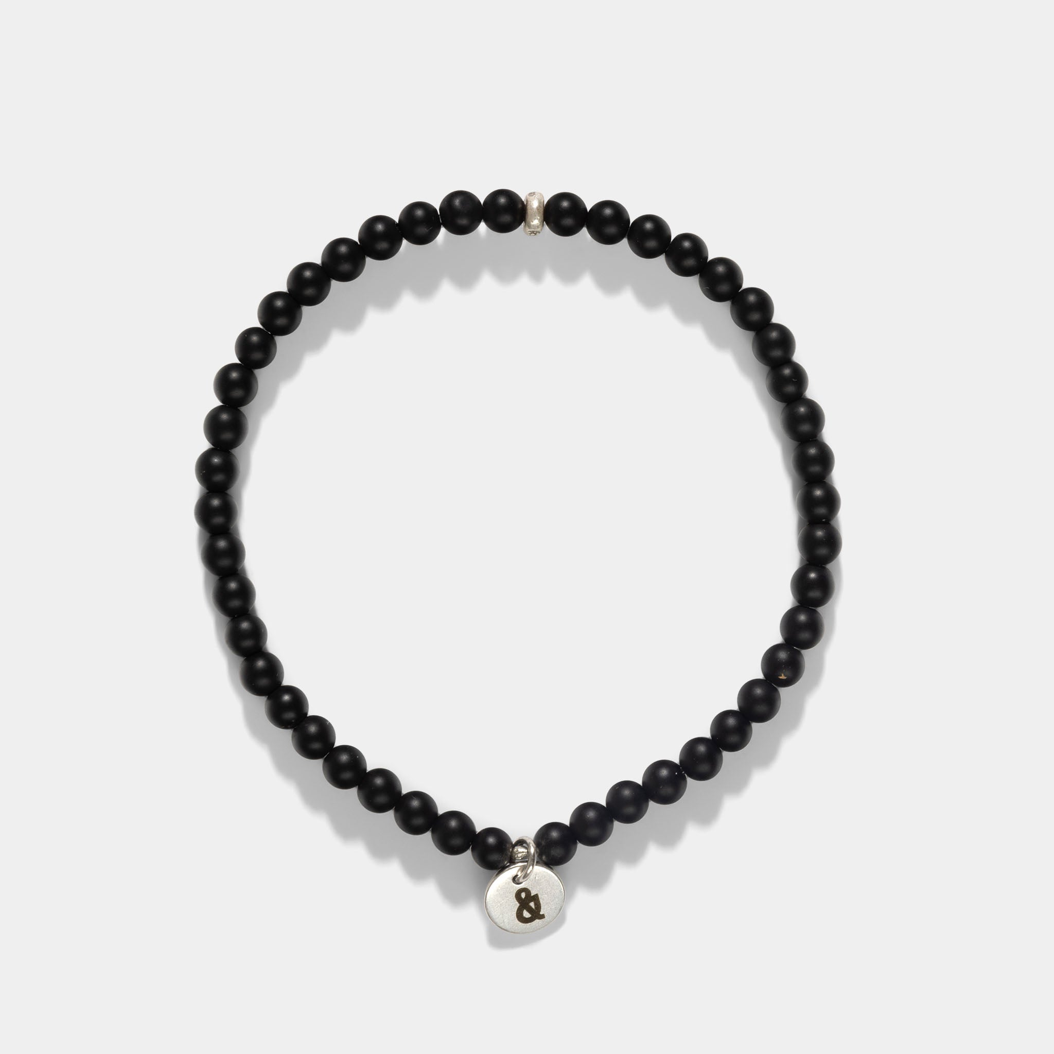 Men_onyx_Silver_beads_bracelet