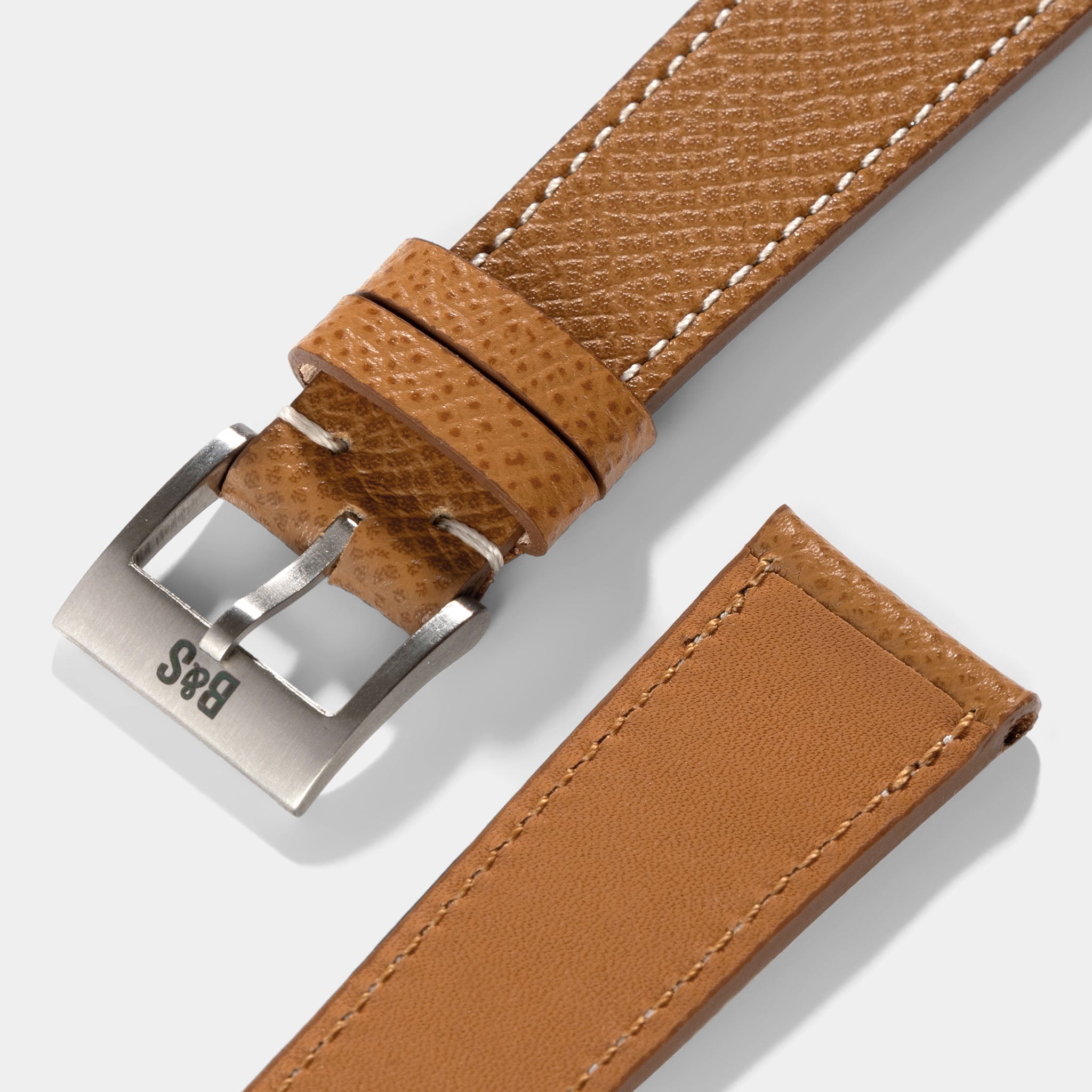 Epsom_Brown_Leather_Watch_Strap_For_Vintage_Watches