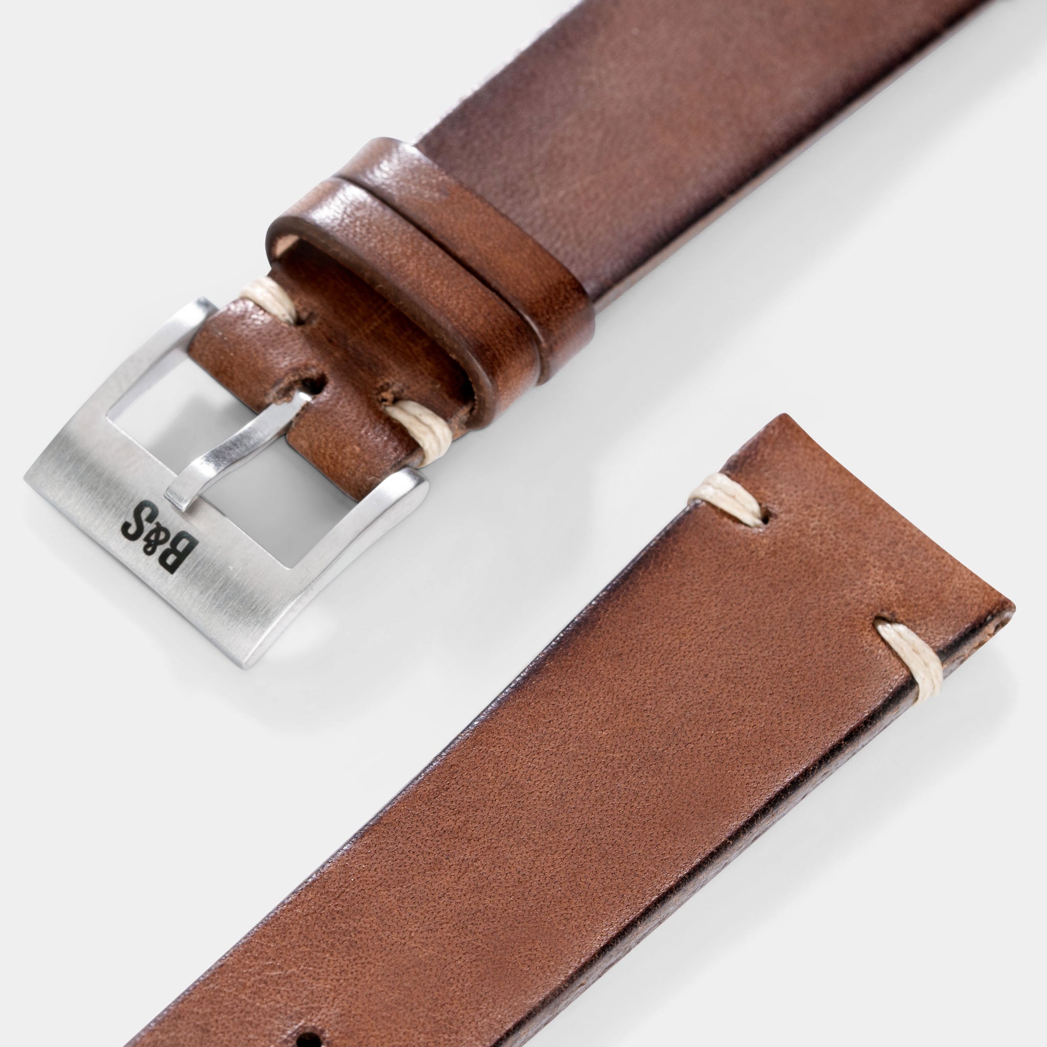 Finest_italian_Side_Stitch_Vintage_Style_Brown_Leather_Watch_Strap