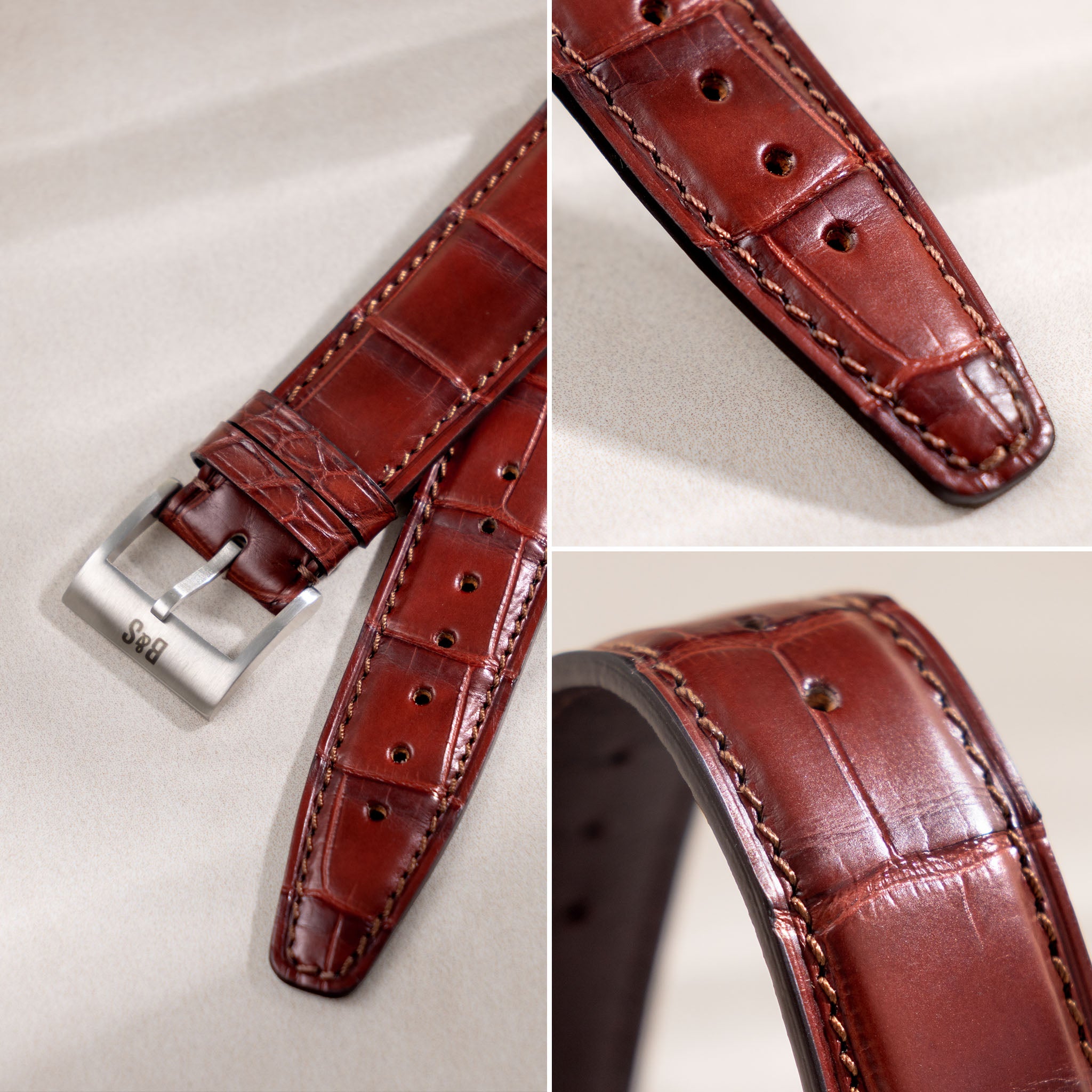 Full_Cut_Brown_Alligator_Watch_Strap_For_IWC_Portugieser_High_quality