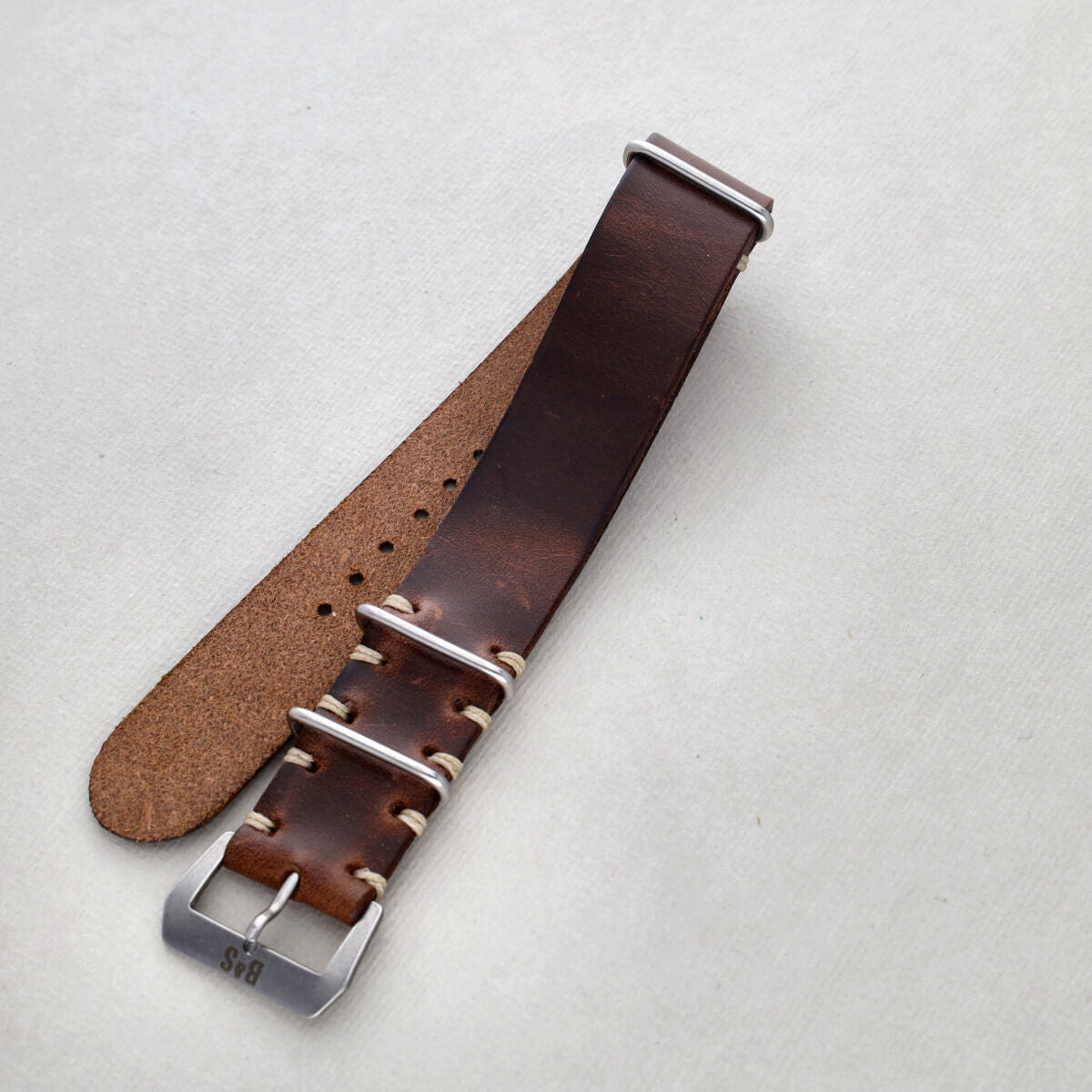 Sample Sale - Siena Brown Single Pass Leather Watch Strap