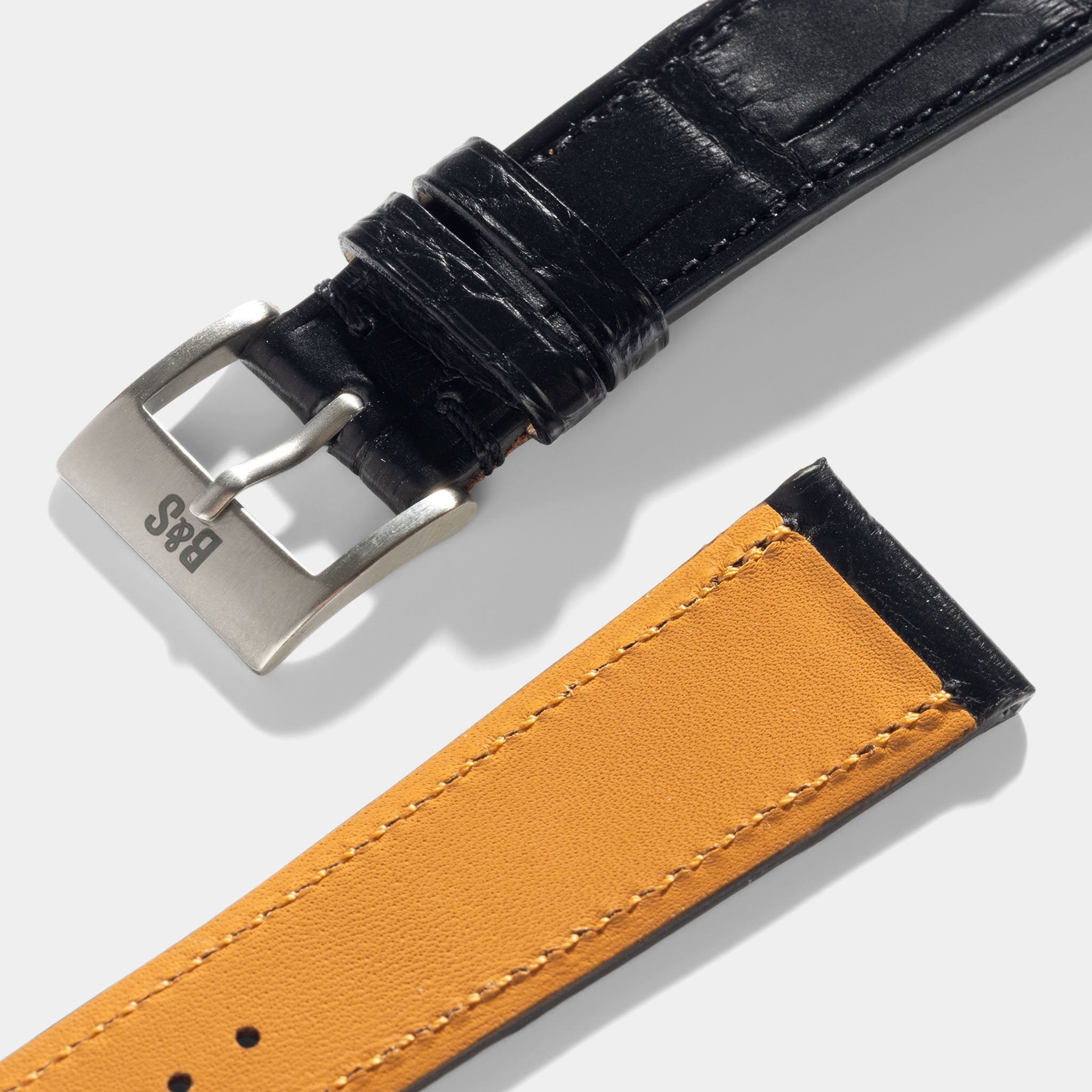 Strap for Patek Philippe Calatrava - Black Premium Full-Cut Alligator