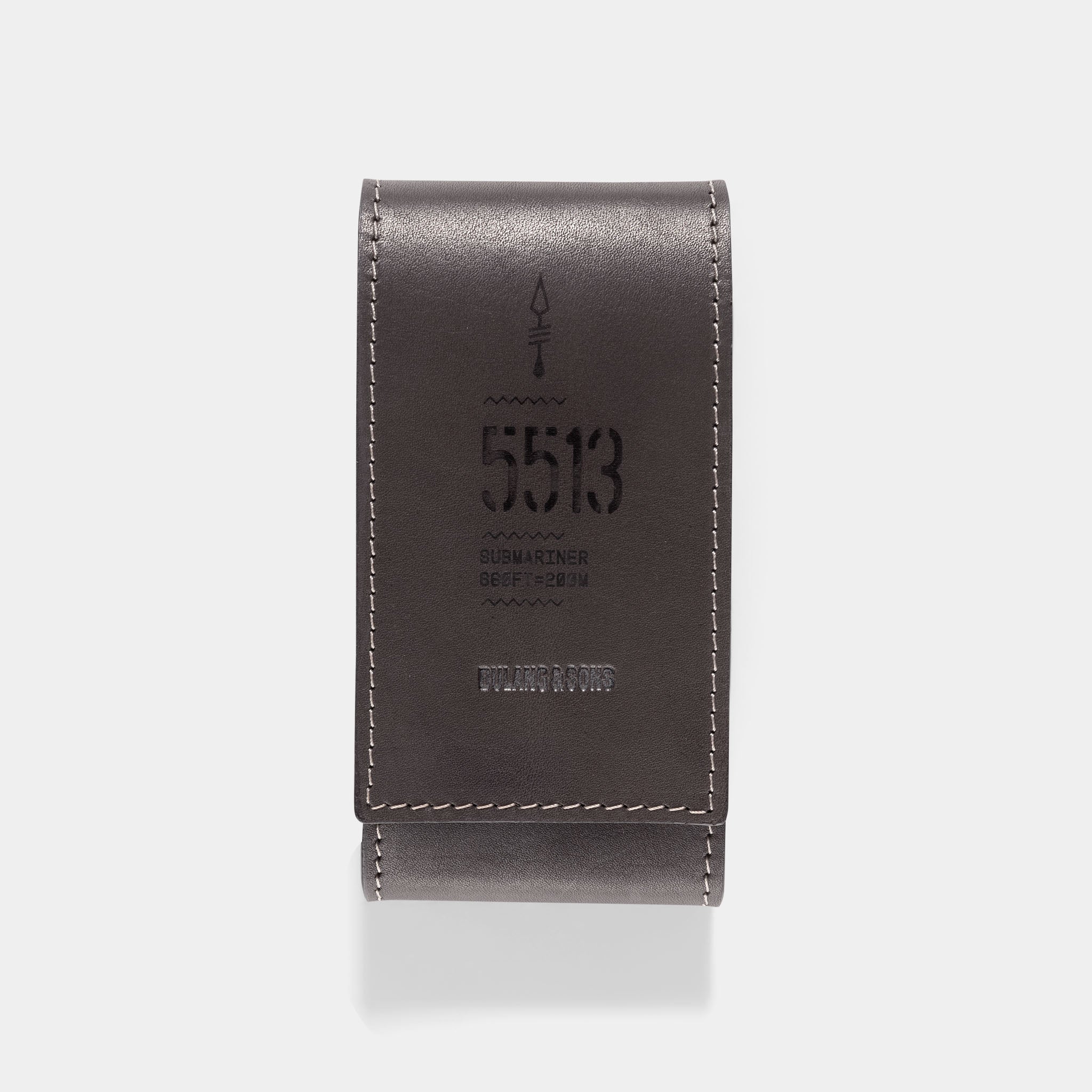 5513 Submariner  -  Barenia Dark Brown Leather Watch Pouch