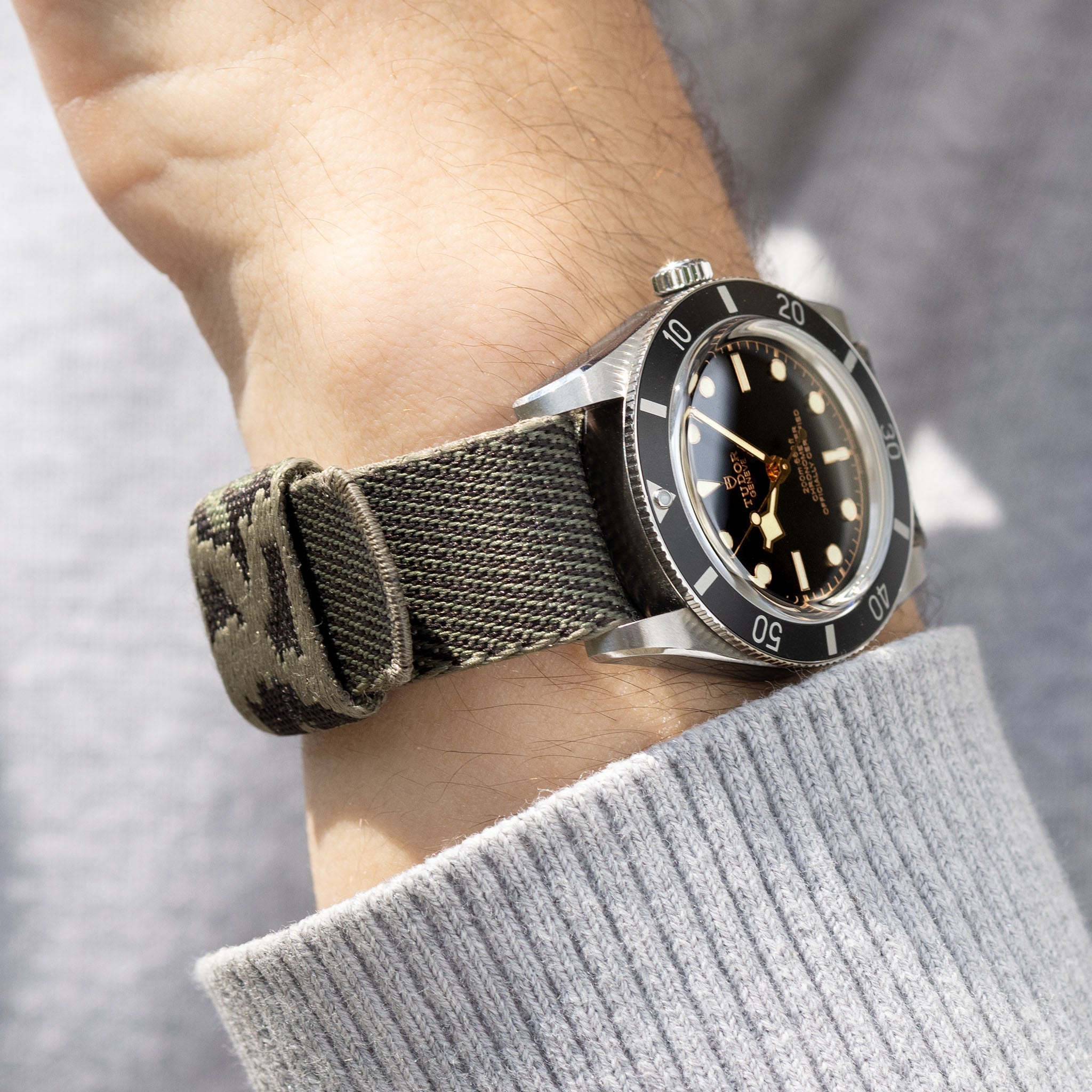 Camo_Jacquard_Single_Pass_Watch_Strap_For_Tudor_Black_bay_54