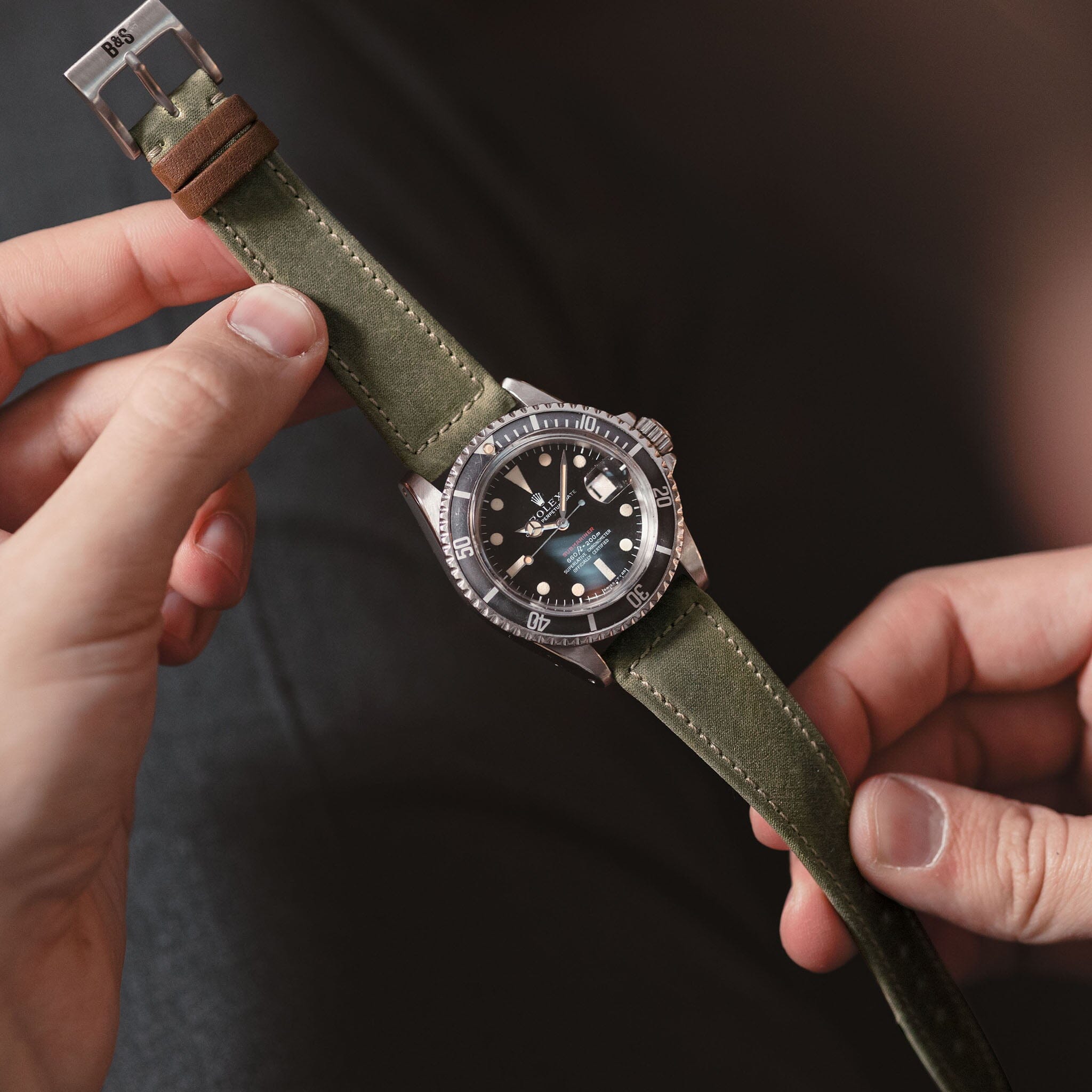 The Highlands Watch Strap - Made of Vintage Barbour Fabric - Jubilee Edition