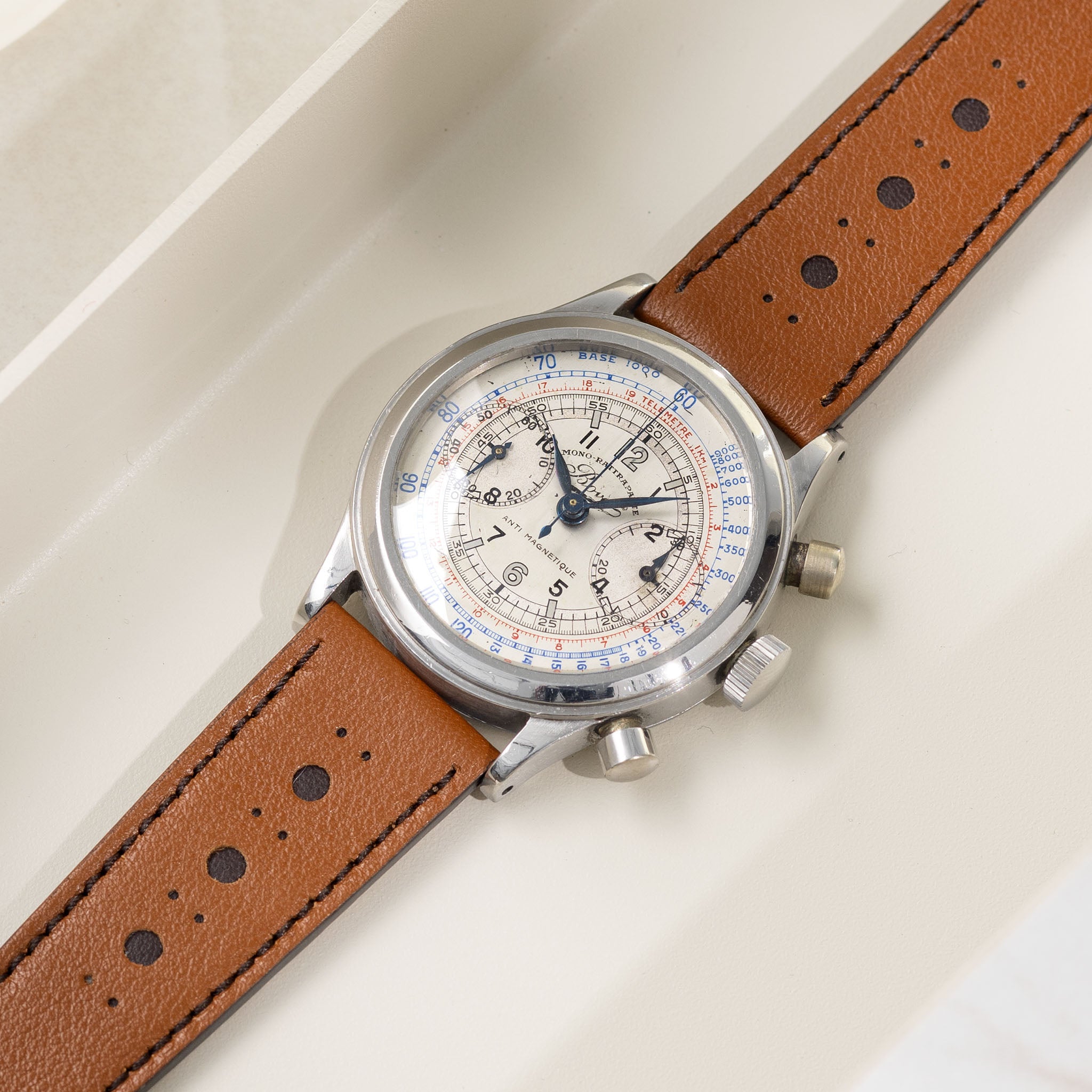 The Brown Brogue Leather Watch Strap – Jubilee Edition