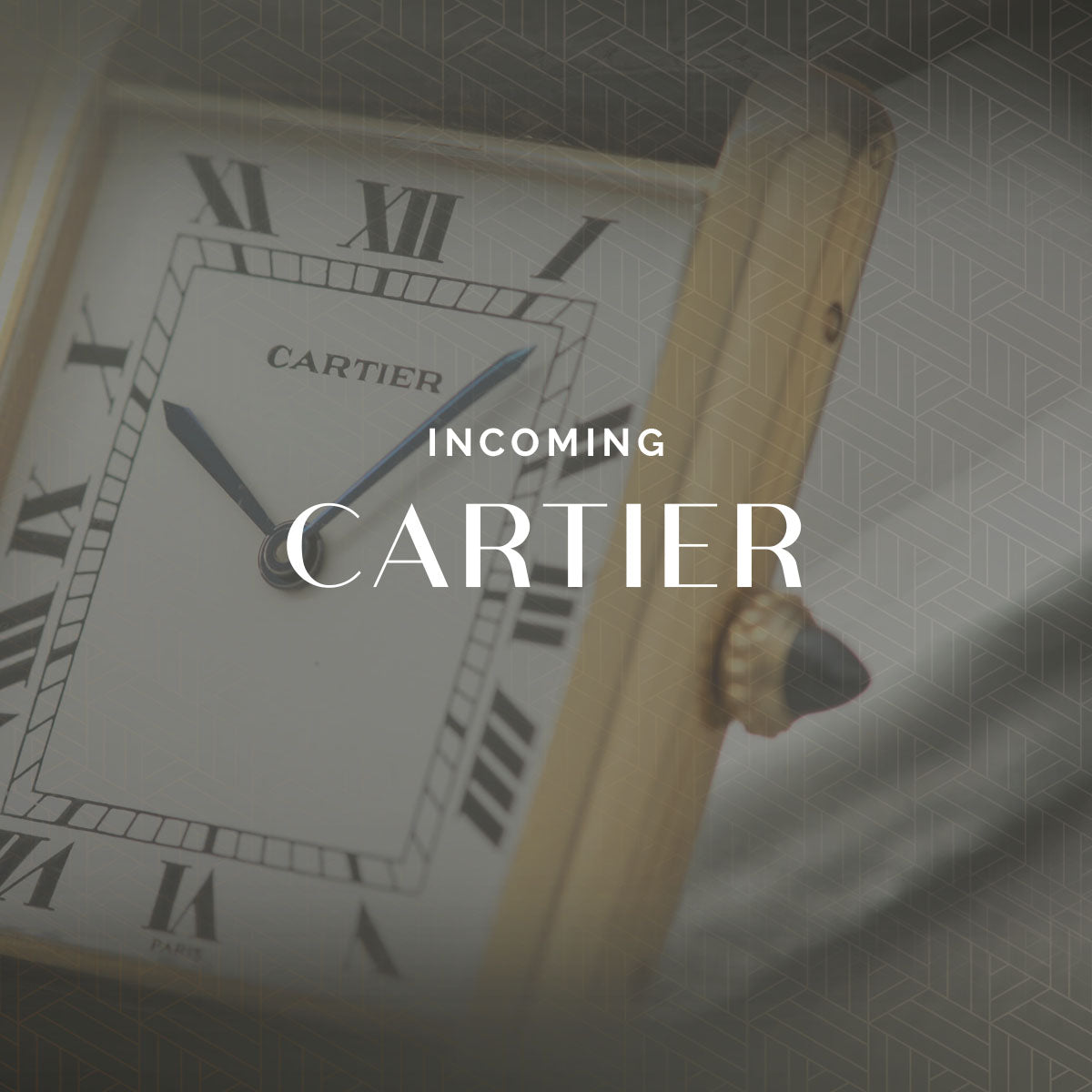 Cartier Santos Octagon 2965 Ferrite stone dial diamond set 18k yellow gold - incoming