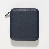 Oxford Blue 4 Watch Leather Zip Folder