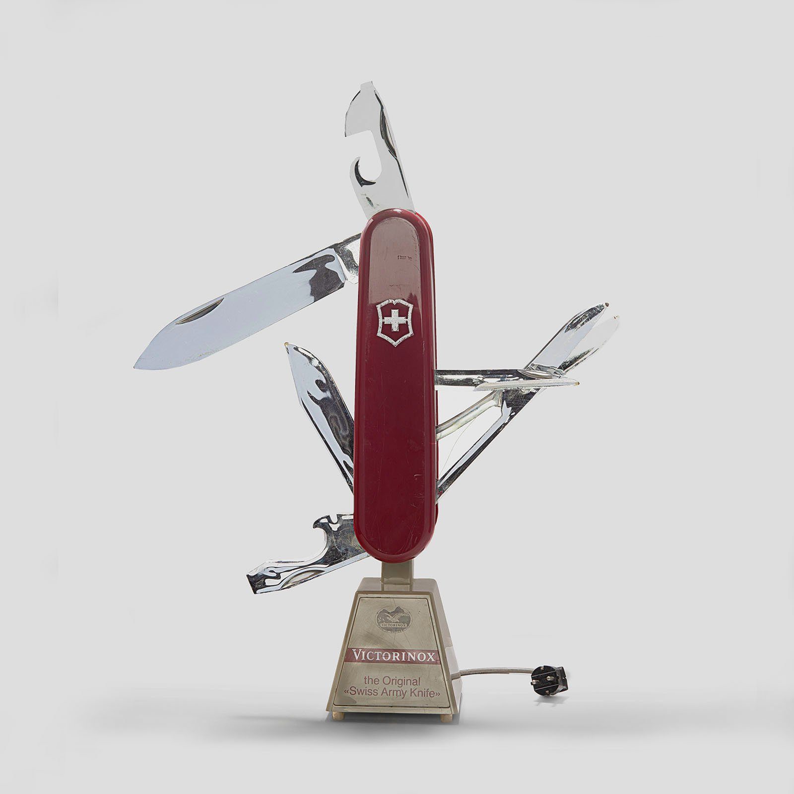 Vintage Oversized Victorinox Moving Knife Retail Display