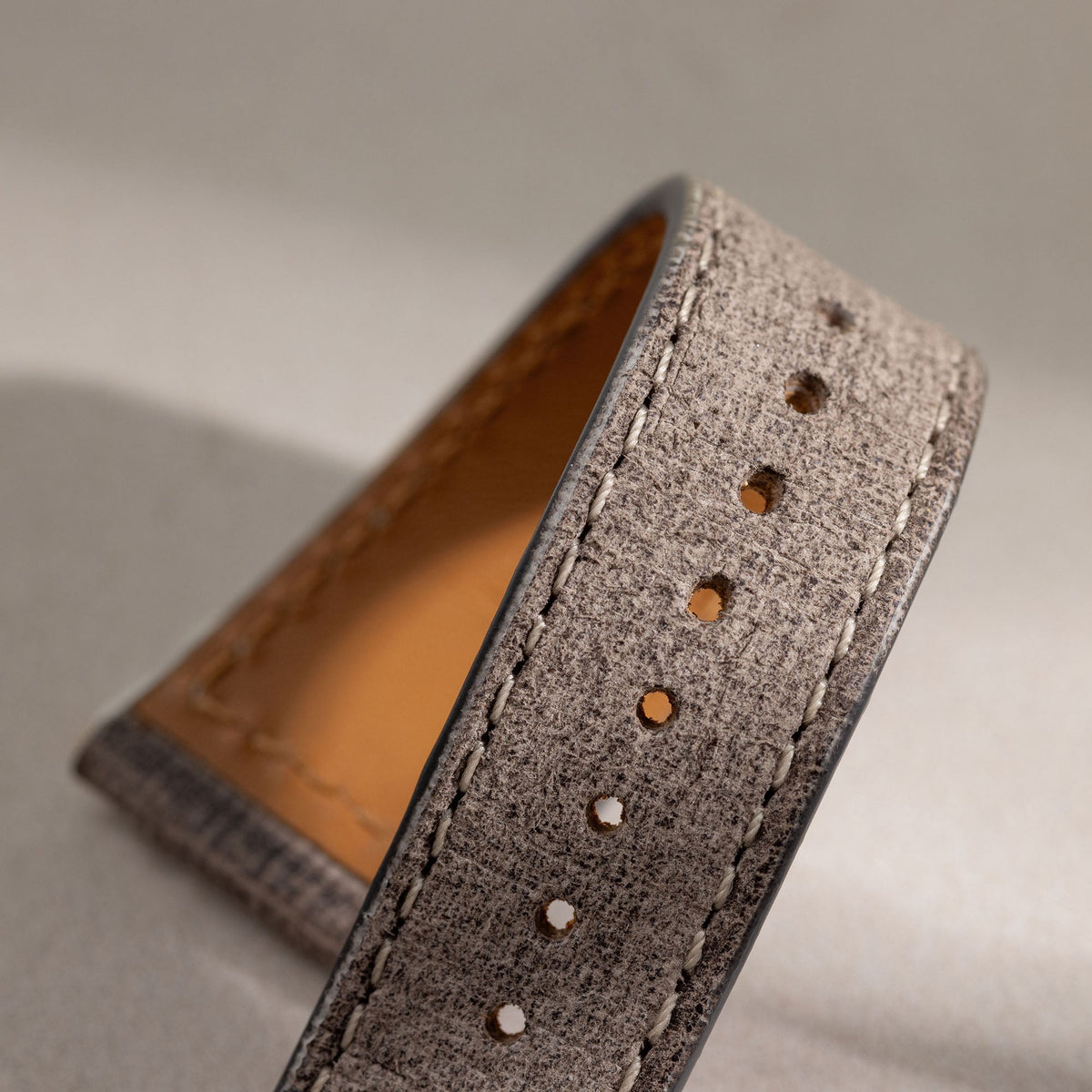 Strap for Rolex Seadweller - Grey Linen Leather