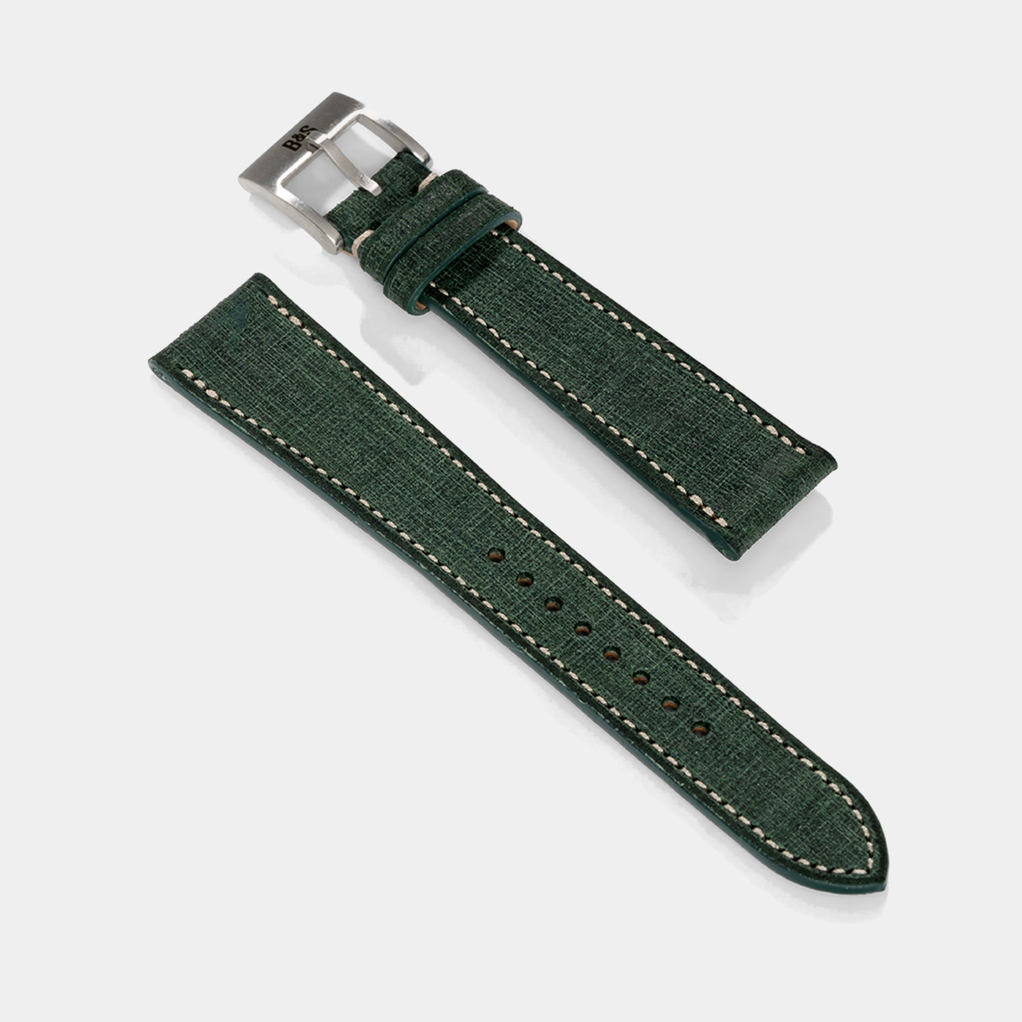 Strap for Rolex Seadweller - Green Linen Leather