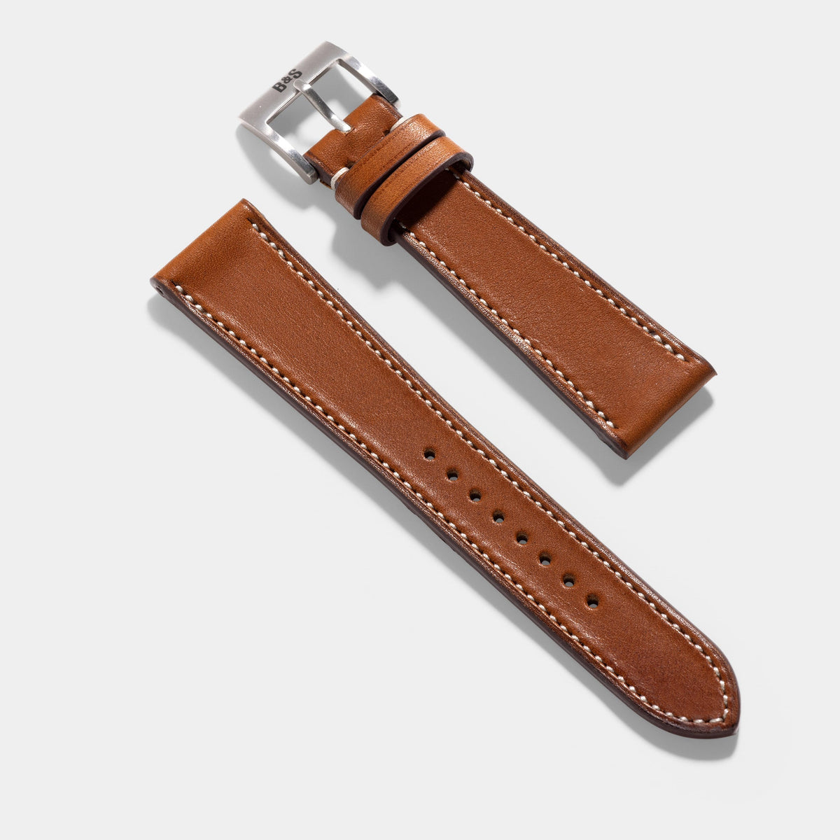 Chevalin Cognac Brown Leather Watch Strap