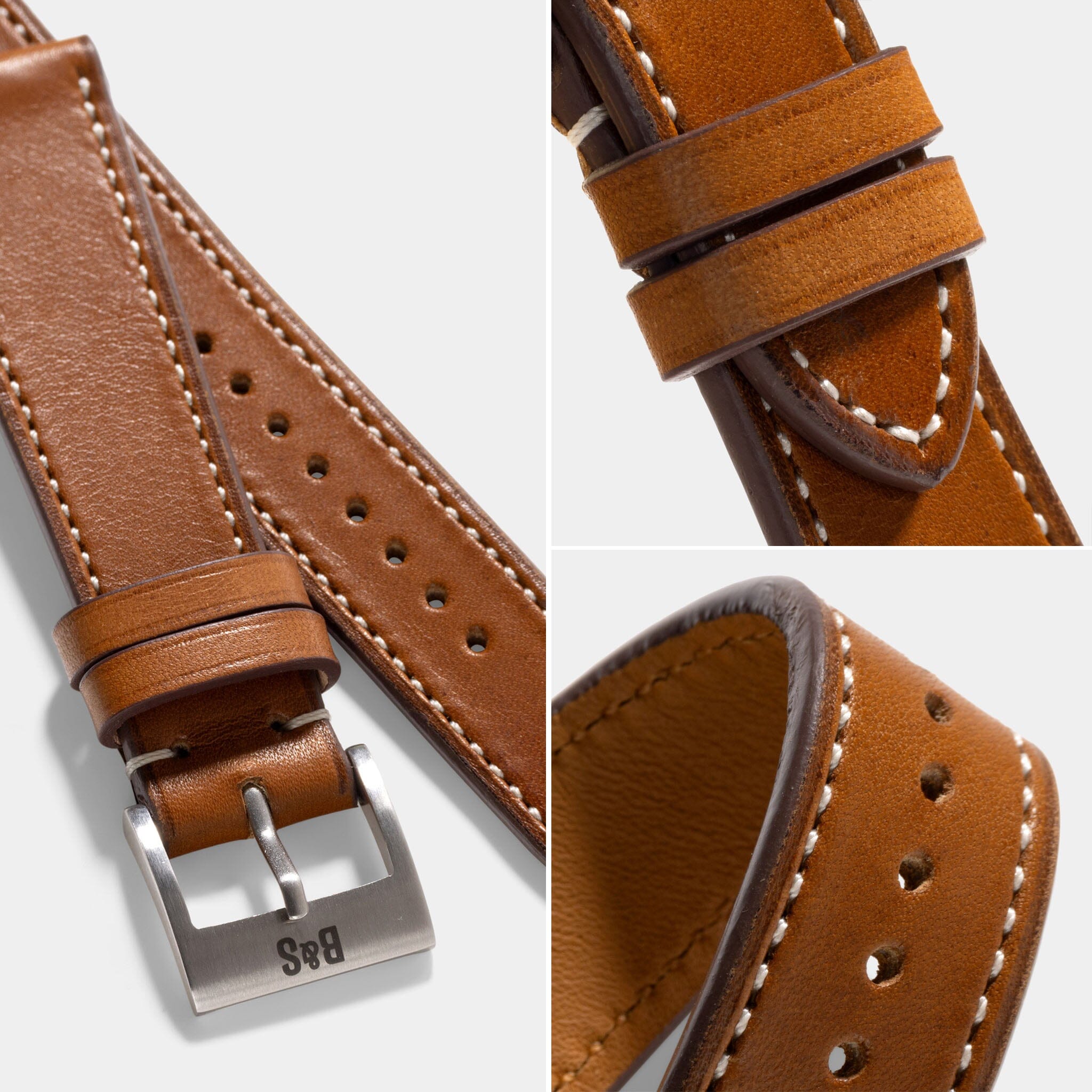 Brown Barenia Leather Watch Strap, 2024 Brown Leather Strap Band, Barenia Strap Watch 16mm 18mm 19mm 20mm 21mm