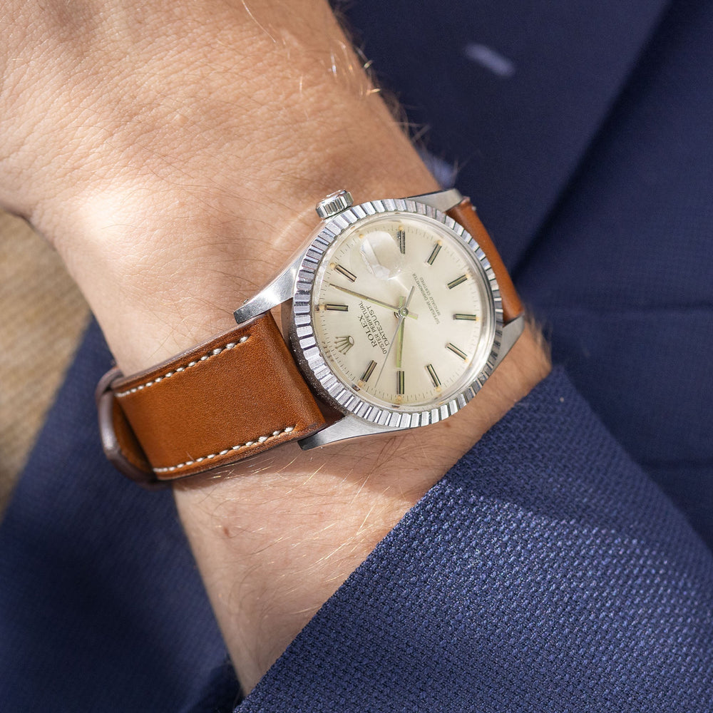 Chevalin Cognac Brown Leather Watch Strap