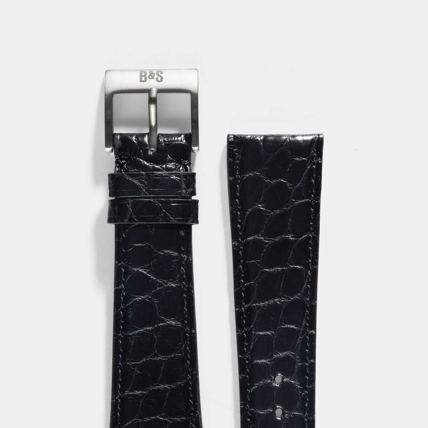 Strap for IWC Portofino - Black Alligator Leather