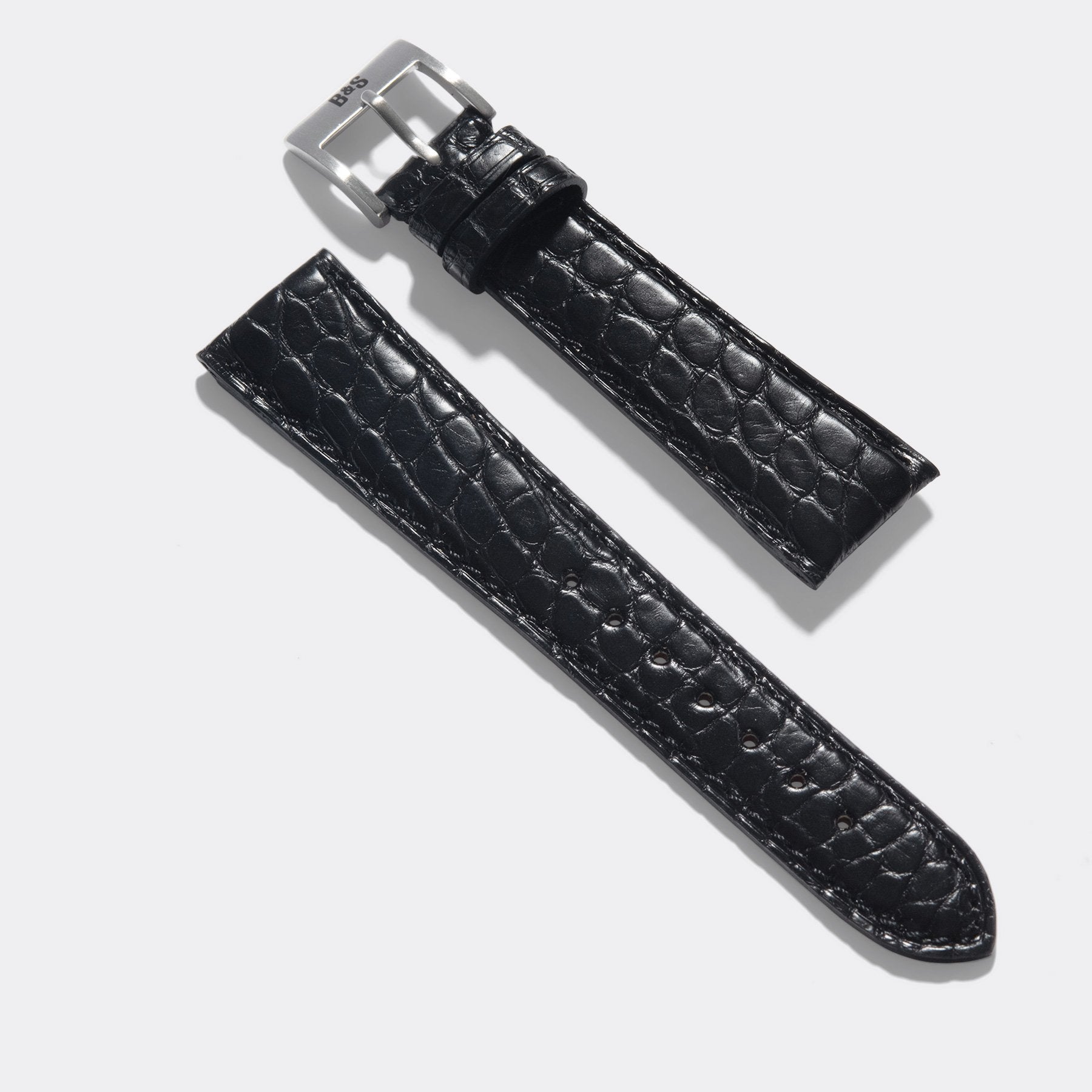 Strap for IWC Portofino - Black Alligator Leather