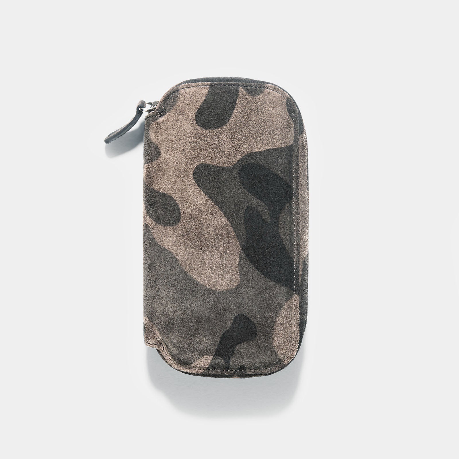 lack Camo 2 Watch Leather Zip Pouch