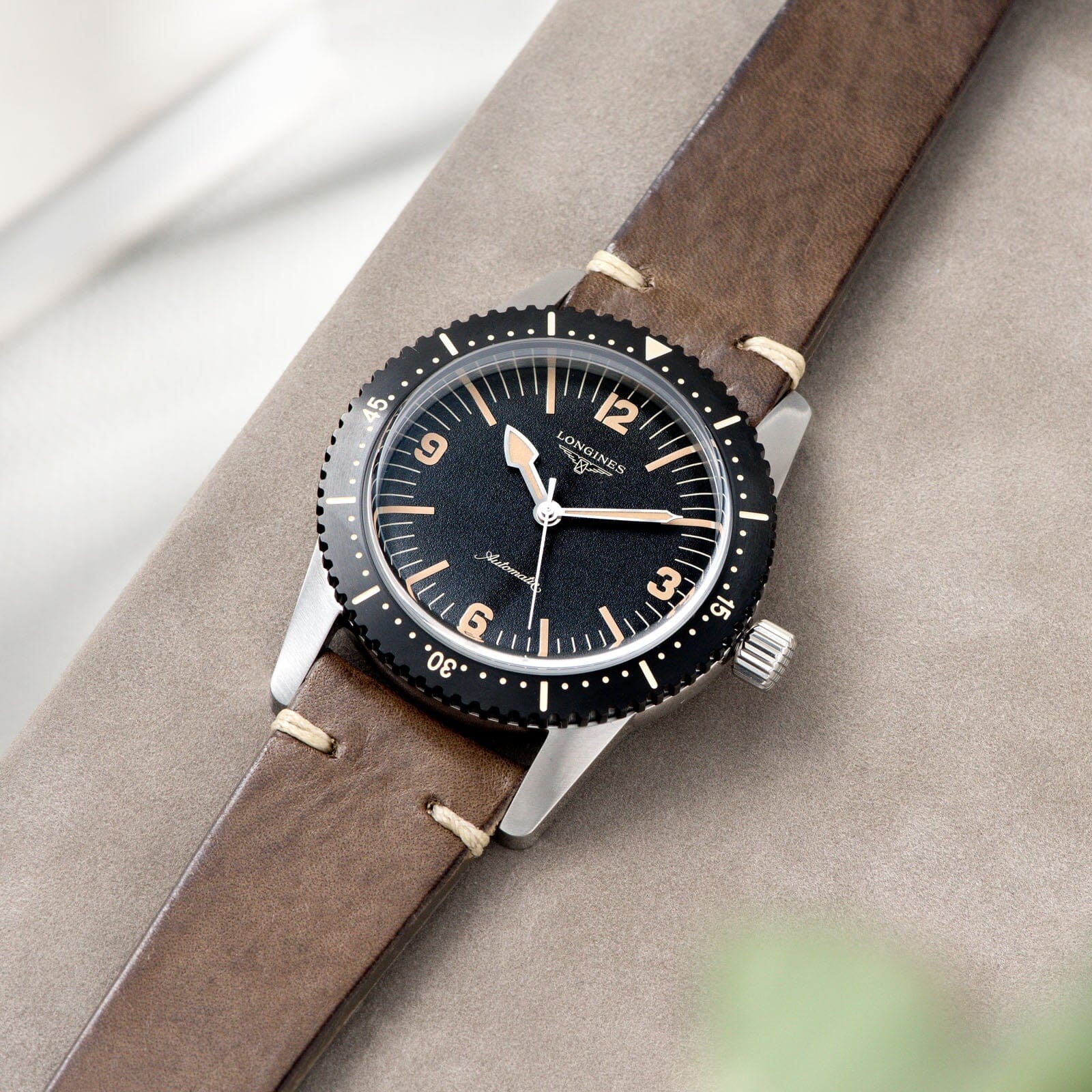 Smokeyjack Grey Leather Watch Strap