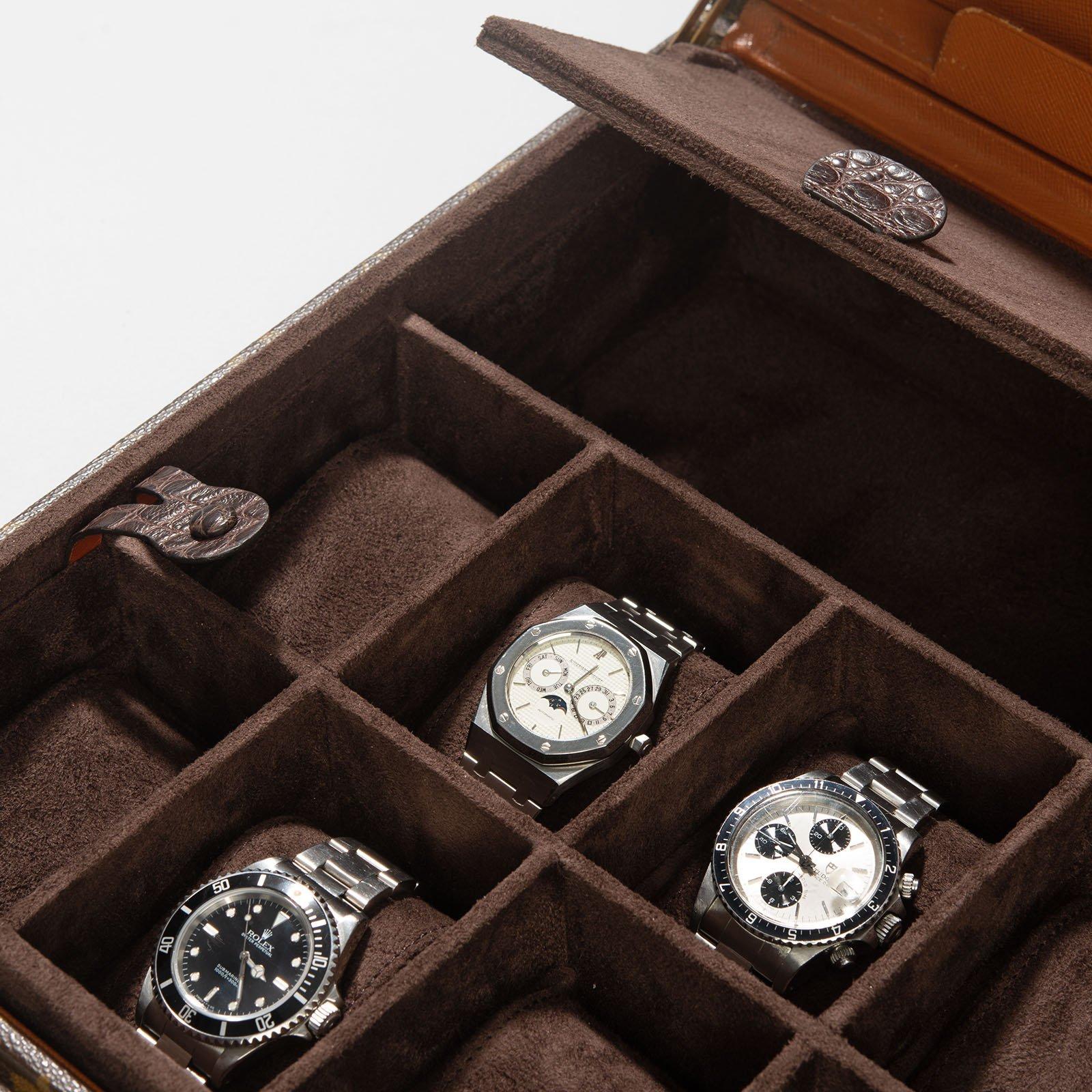 Custom Louis Vuitton 12 Watch President Briefcase