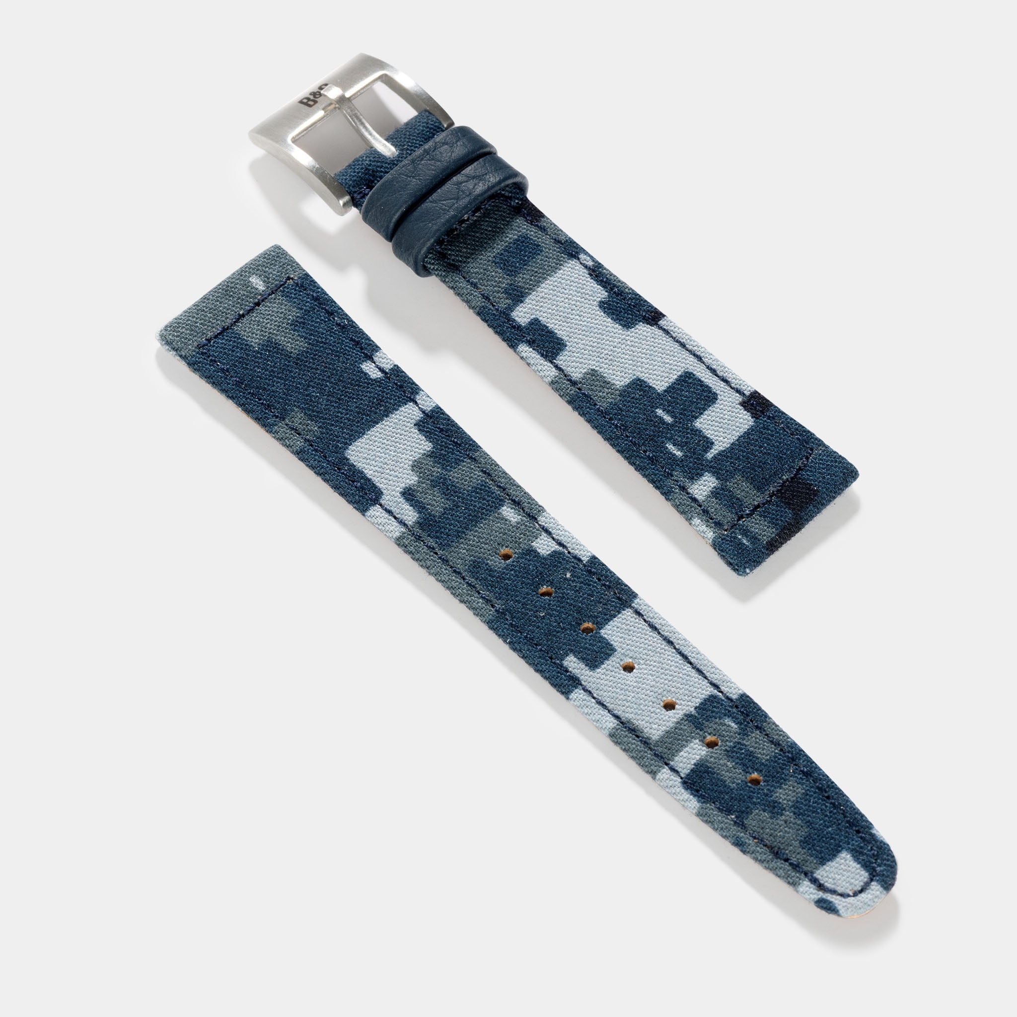 The Skyline Camo Watch Strap – Made From Original US Navy Fabric – Jubilee Edition