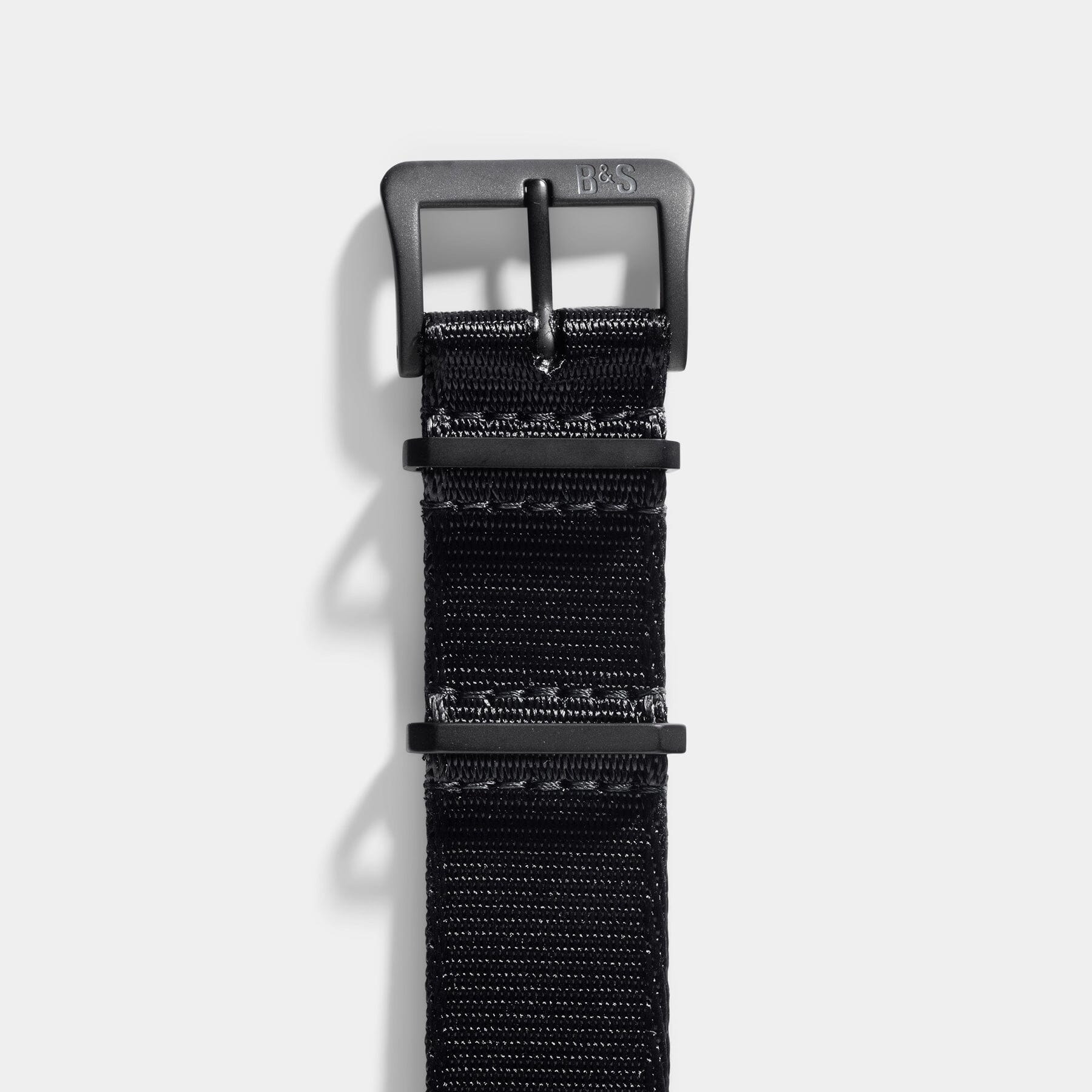 Deluxe Nylon Single Pass Watch Strap Black Out