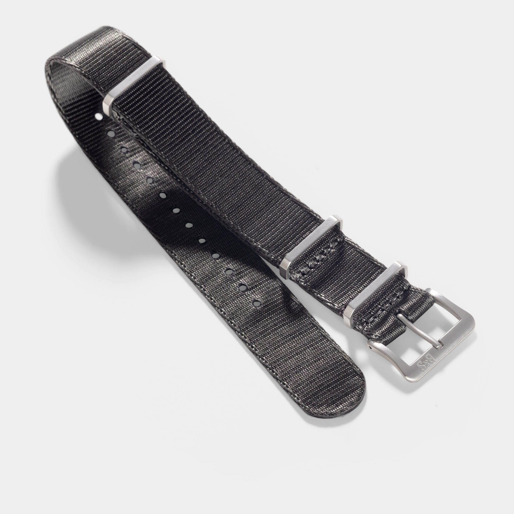 Strap for Omega Speedmaster Professional - Nylon Single Pass Graphite Strap