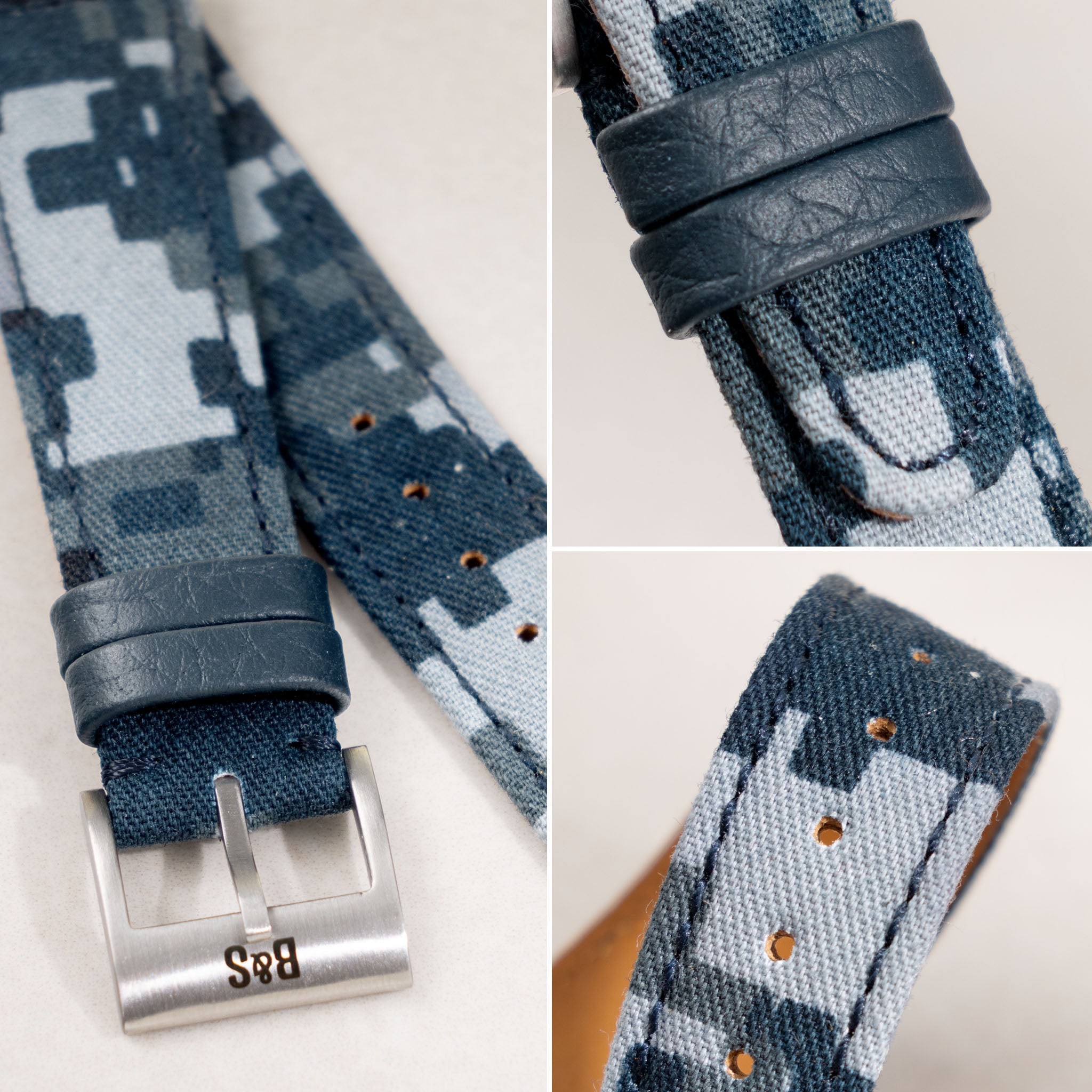 The Skyline Camo Watch Strap – Made From Original US Navy Fabric – Jubilee Edition
