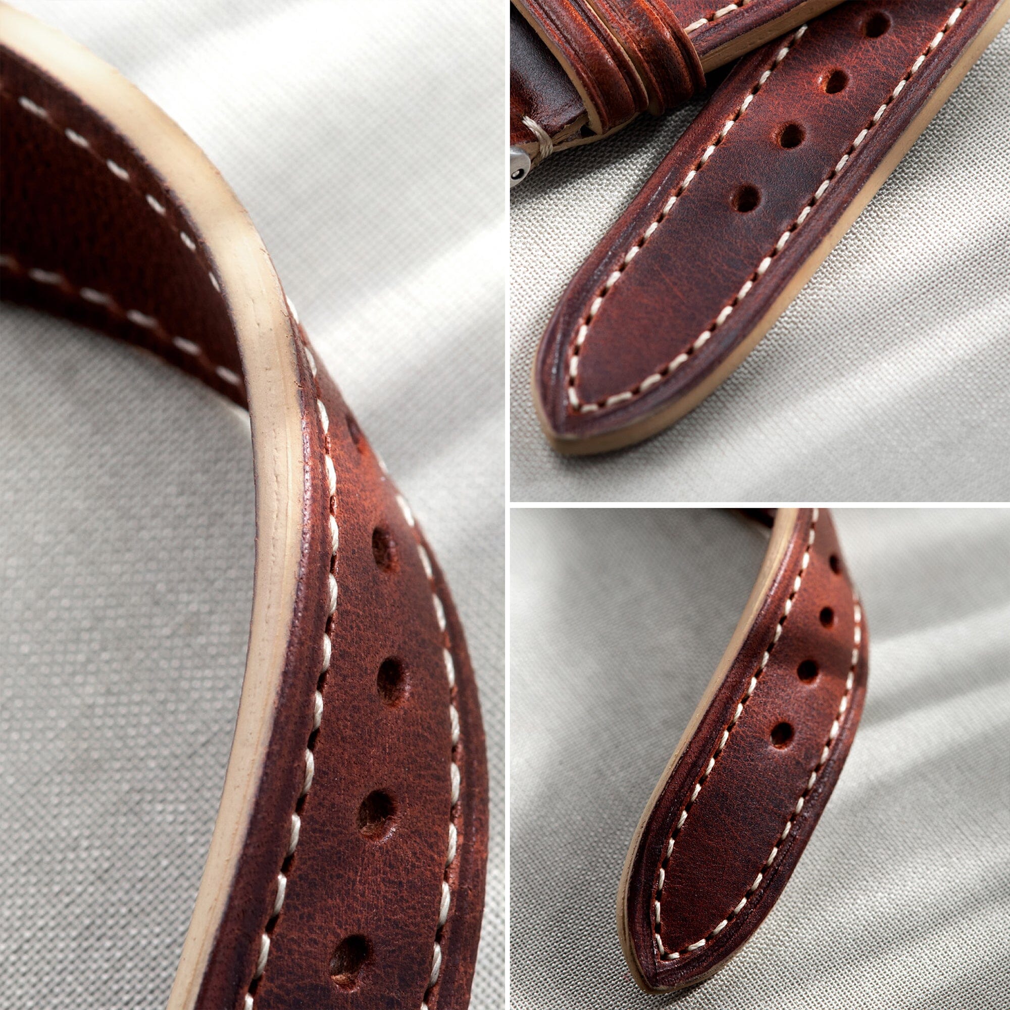 Stylish Vintage Italian Sienna Leather Belt