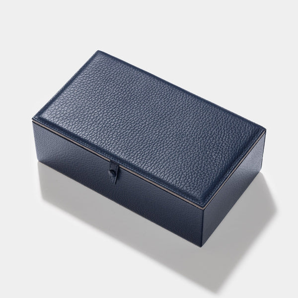Luxury Oxford Blue Leather Watch Case