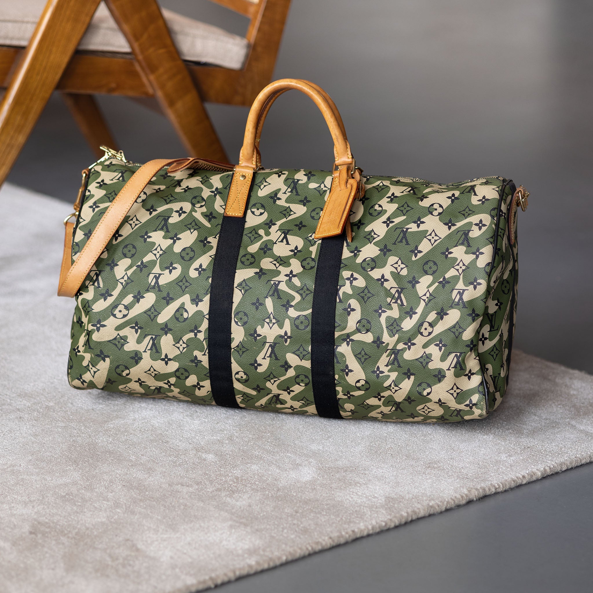 Louis Vuitton x Takashi Murakami Monogramouflage Keep all bag