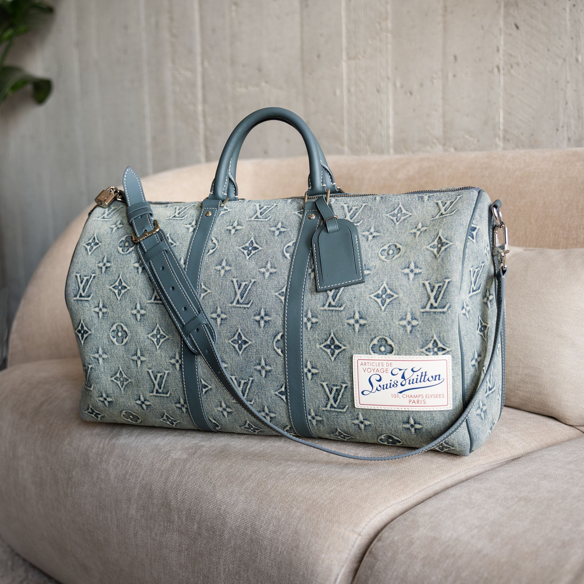 Denim Louis Vuitton Handtasche Beutel Diane Bag Luxury Monogram