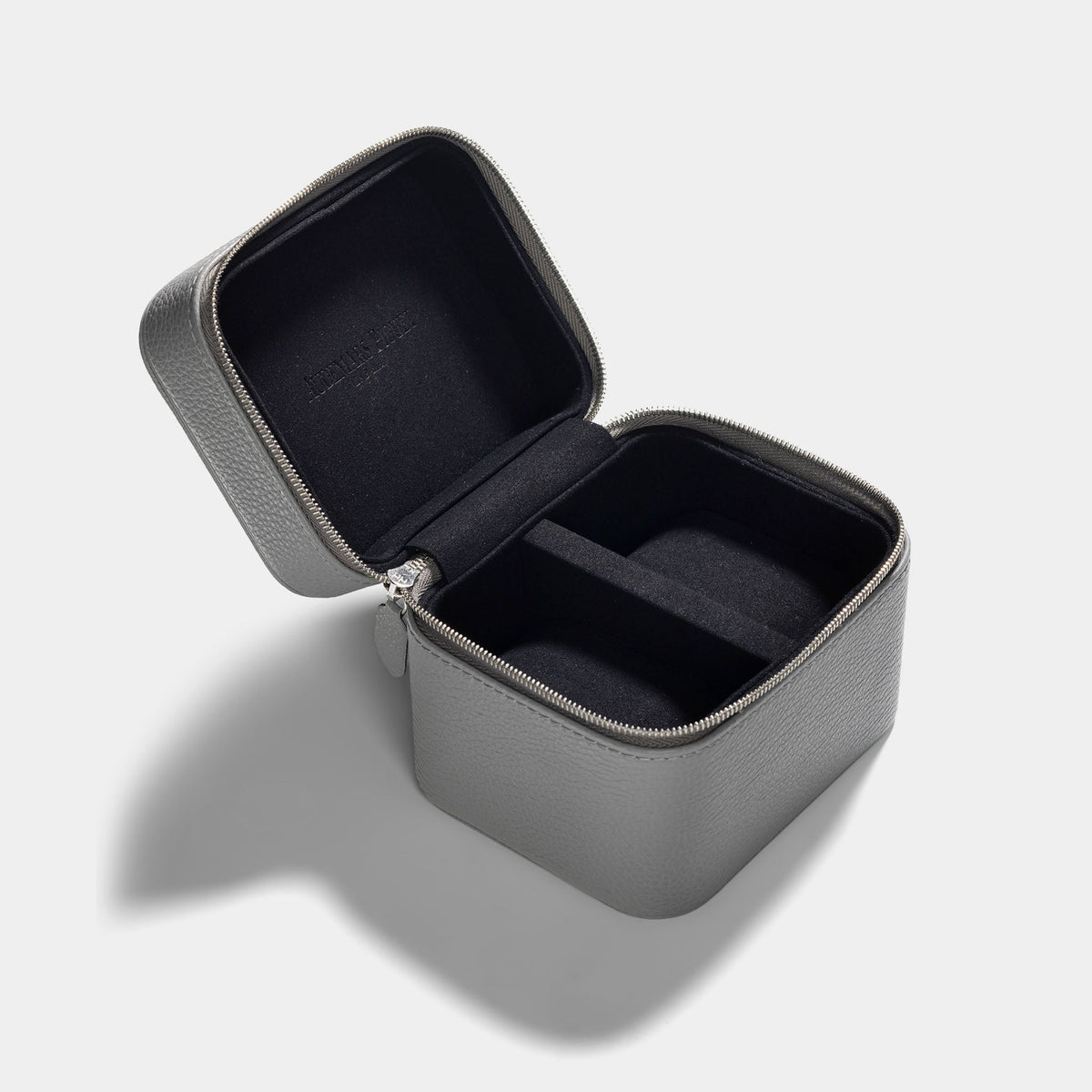 Audemars Piguet Light Grey Leather Two Watch Travel Case