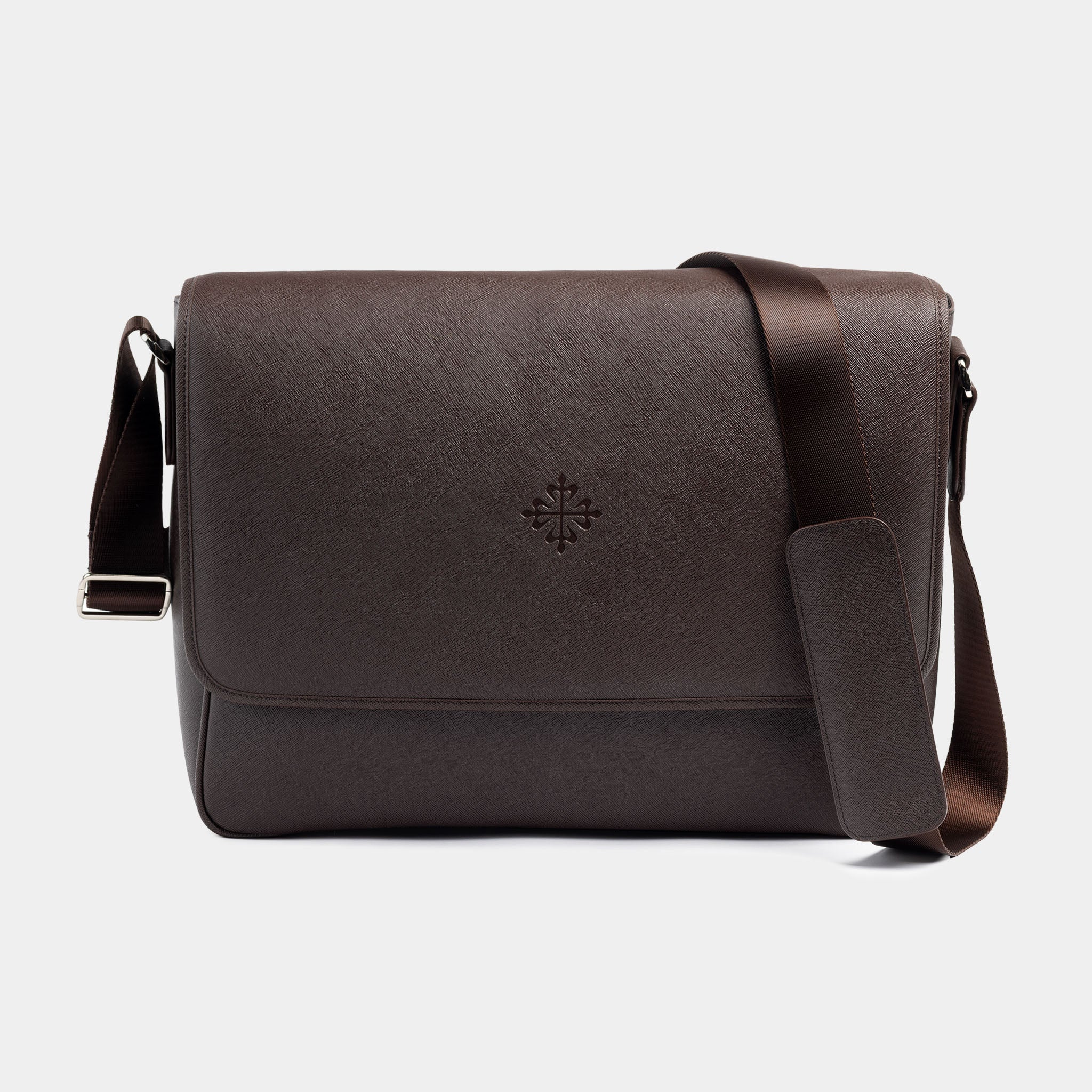 Patek Philippe Brown Epi Leather Messenger Bag