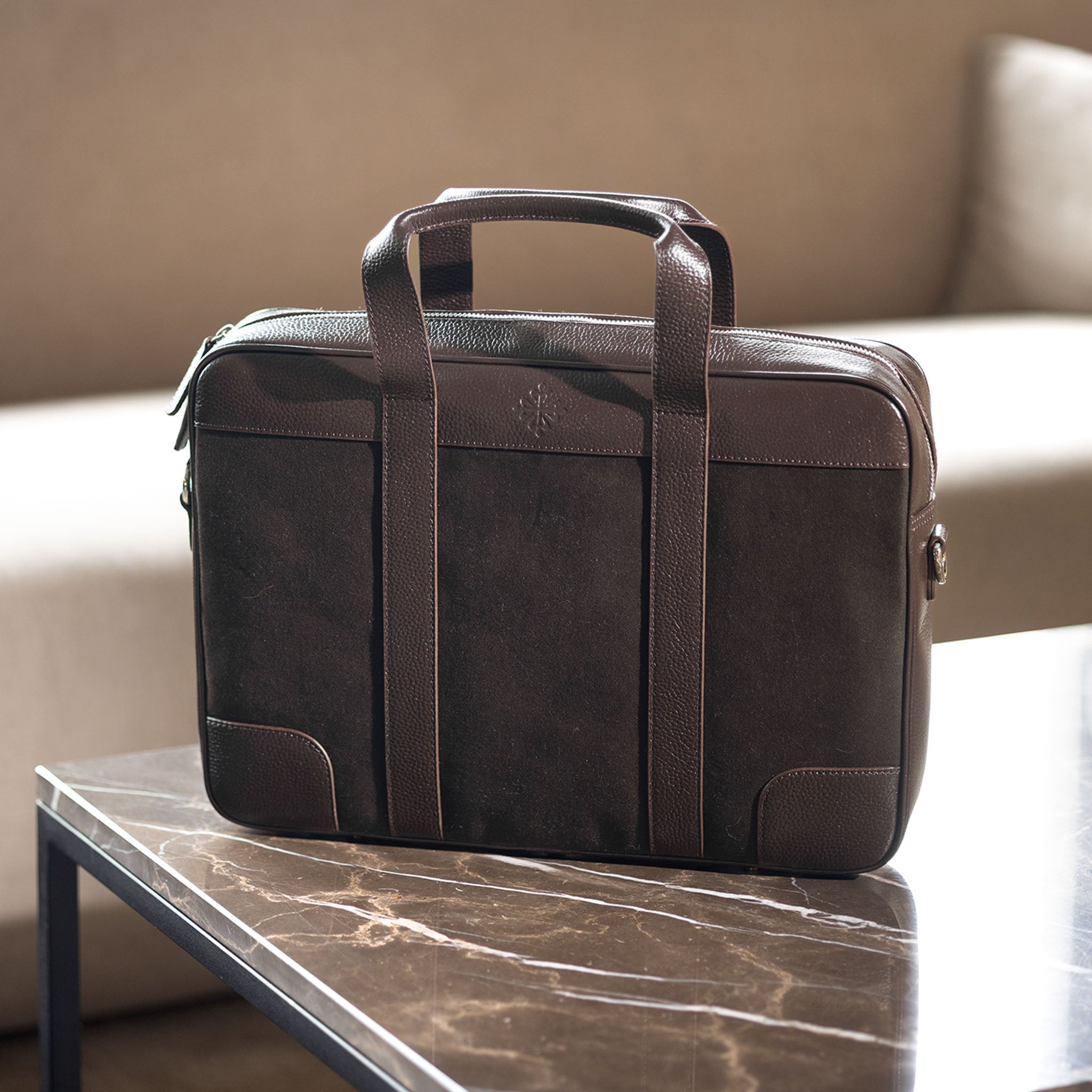Patek Philippe  brown Laptop Bag /Document Bag