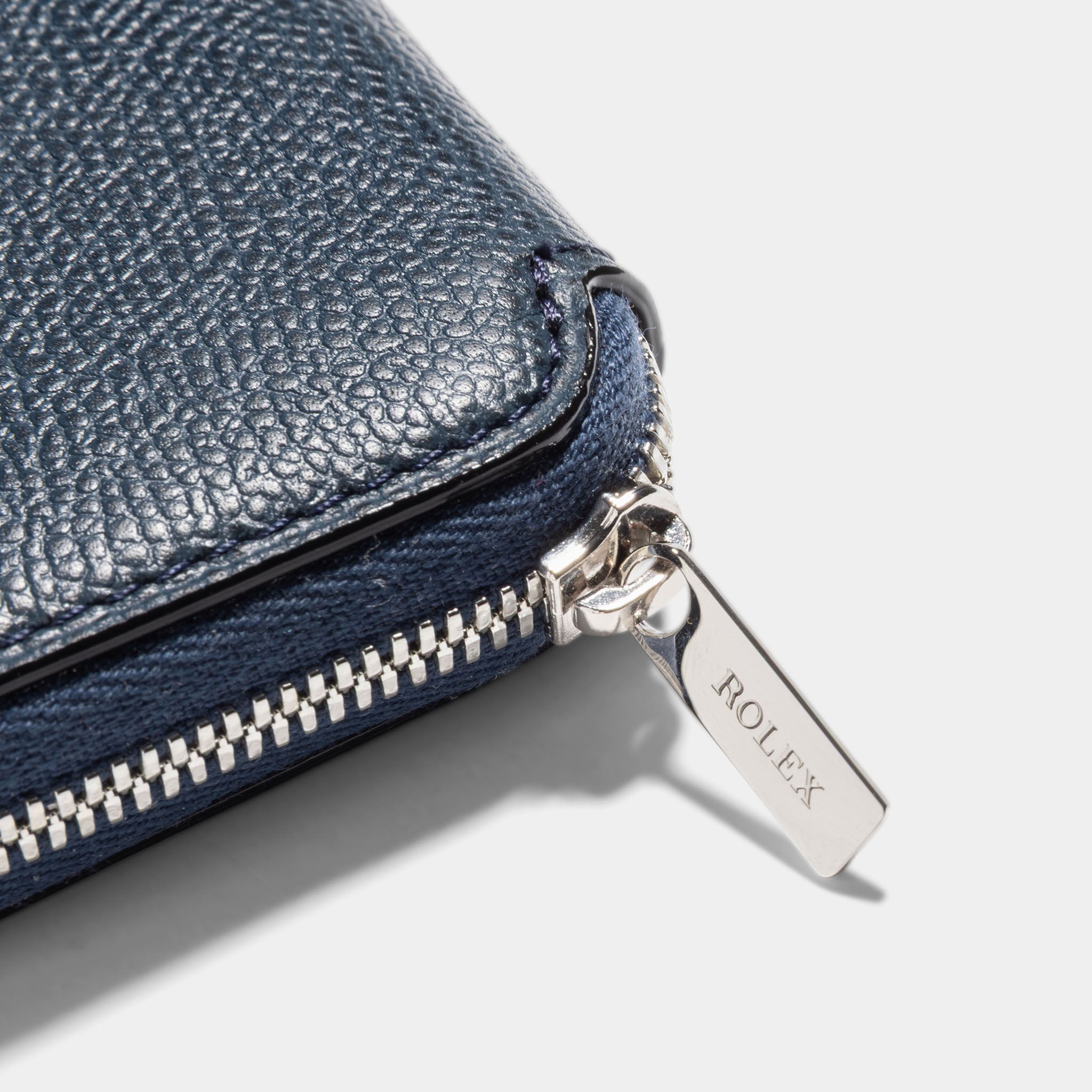 Rolex Blue leather wallet