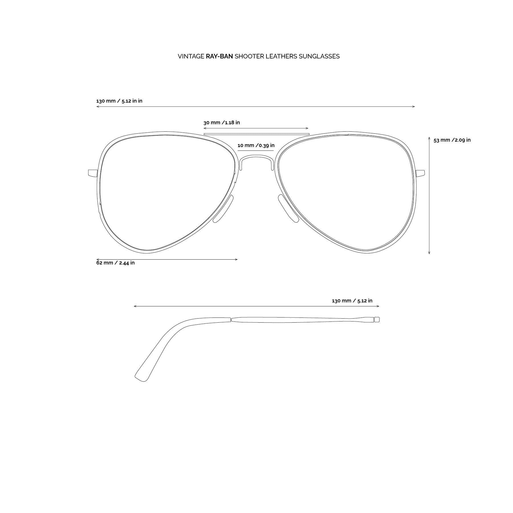 Vintage Ray Ban Shooter Sunglasses
