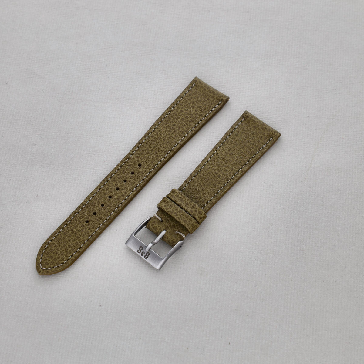 Sample Sale - Kansas Green Leather Watch Strap - 19mm