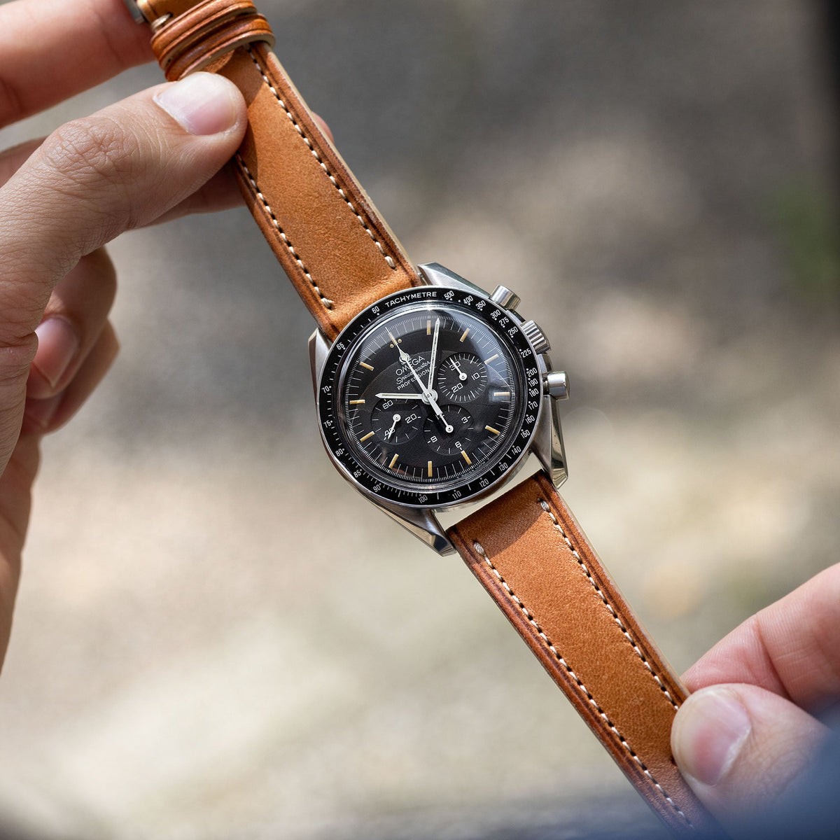 Speedmaster Strap Strap for Omega Speedmaster Professional - Brown Retro Leather