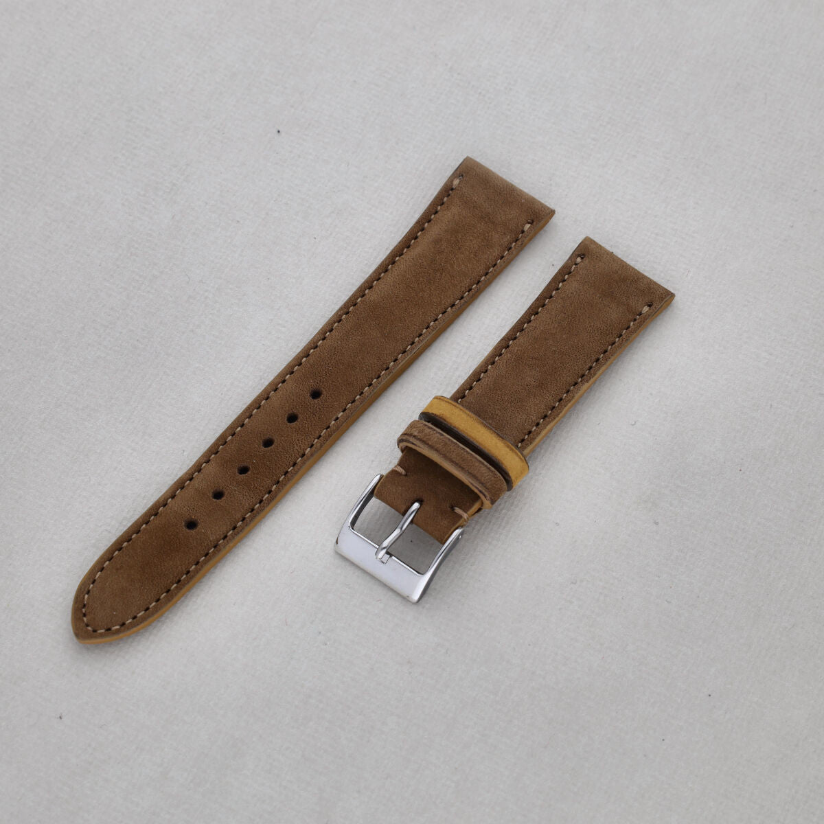 Sample Sale - Nubuckt Brow Leather Watch Strap - 20mm