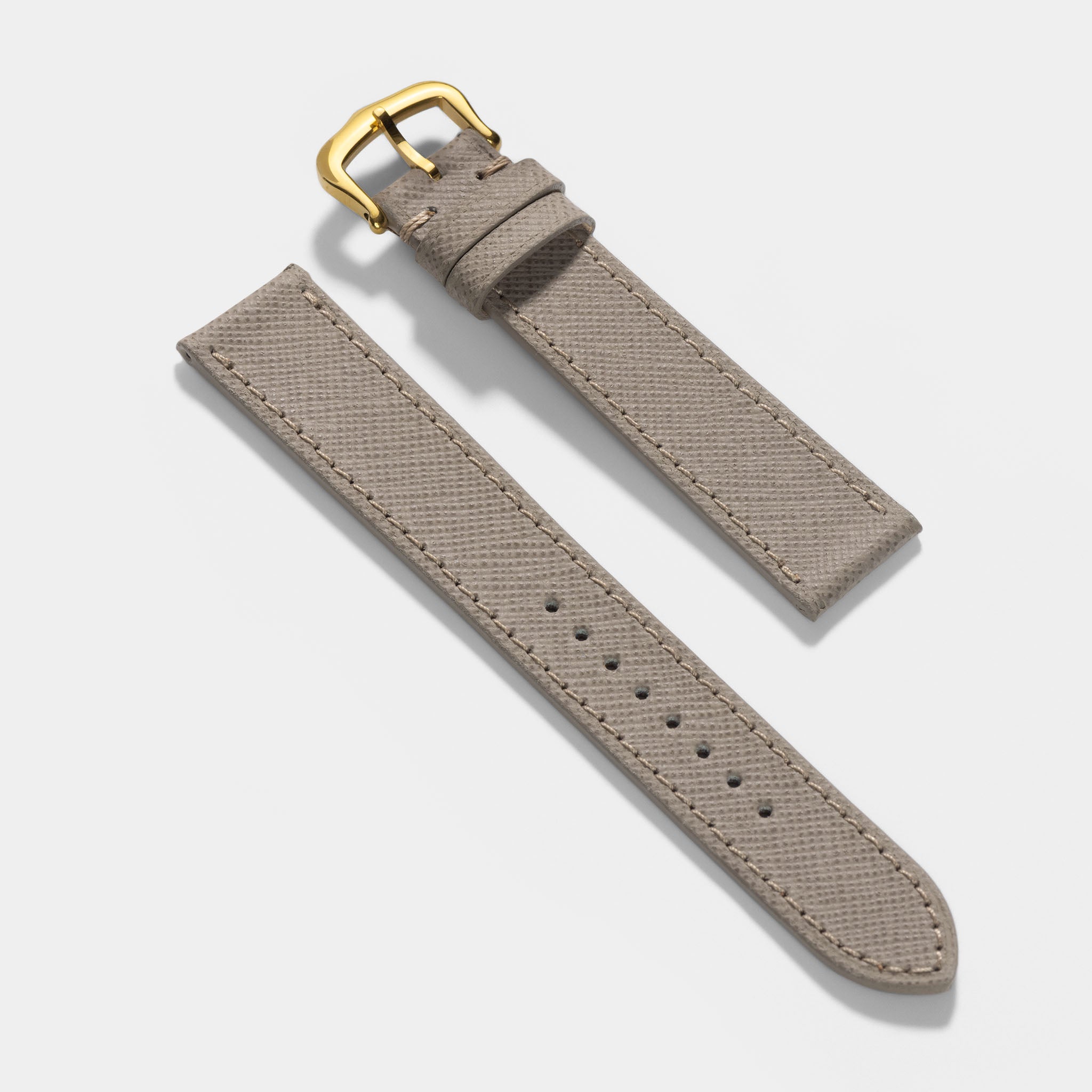 Strap for Cartier 17.5mm - Saffiano Brown Leather