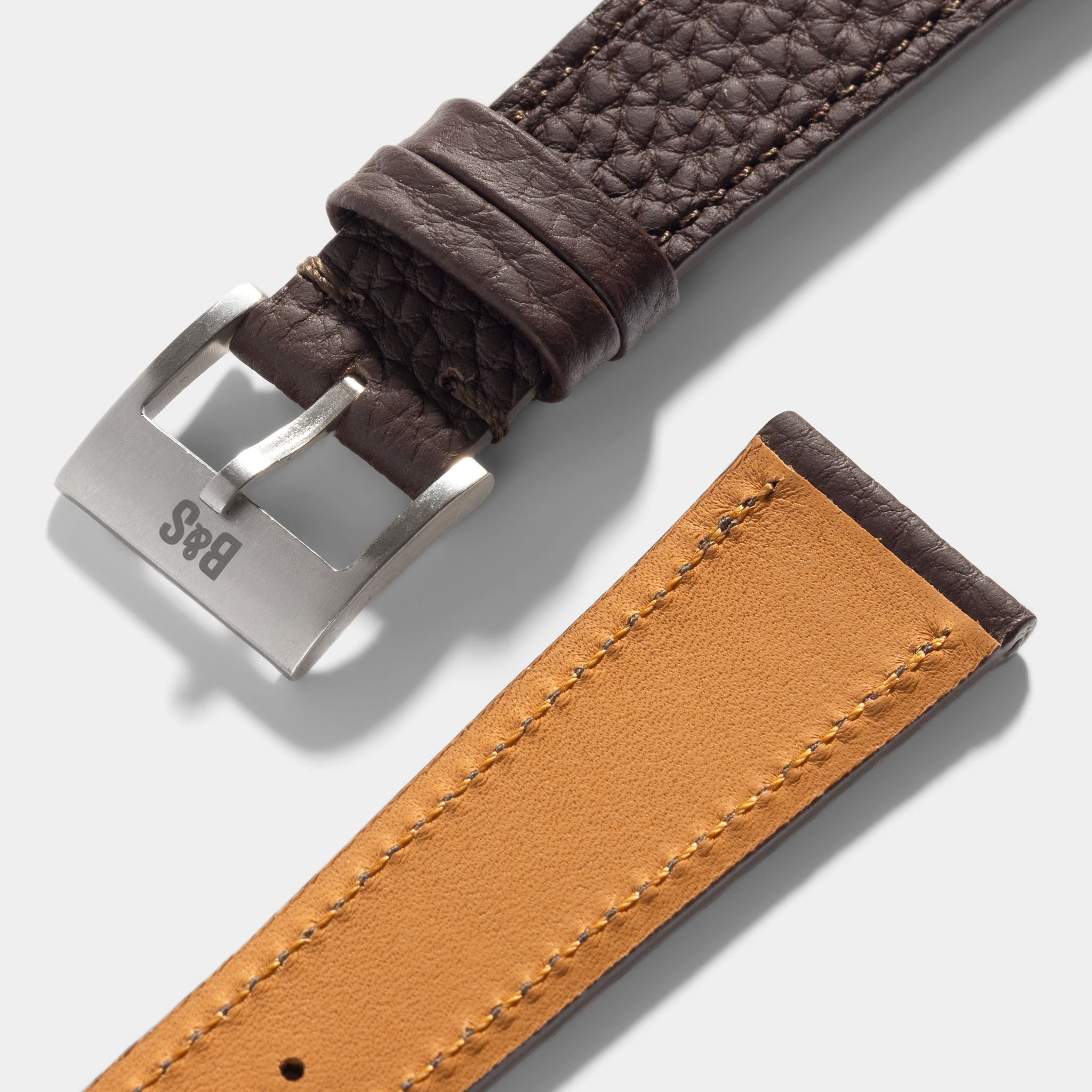 Strap for Patek Philippe 3940 Perpetual - Dark Brown Grana Leather Str