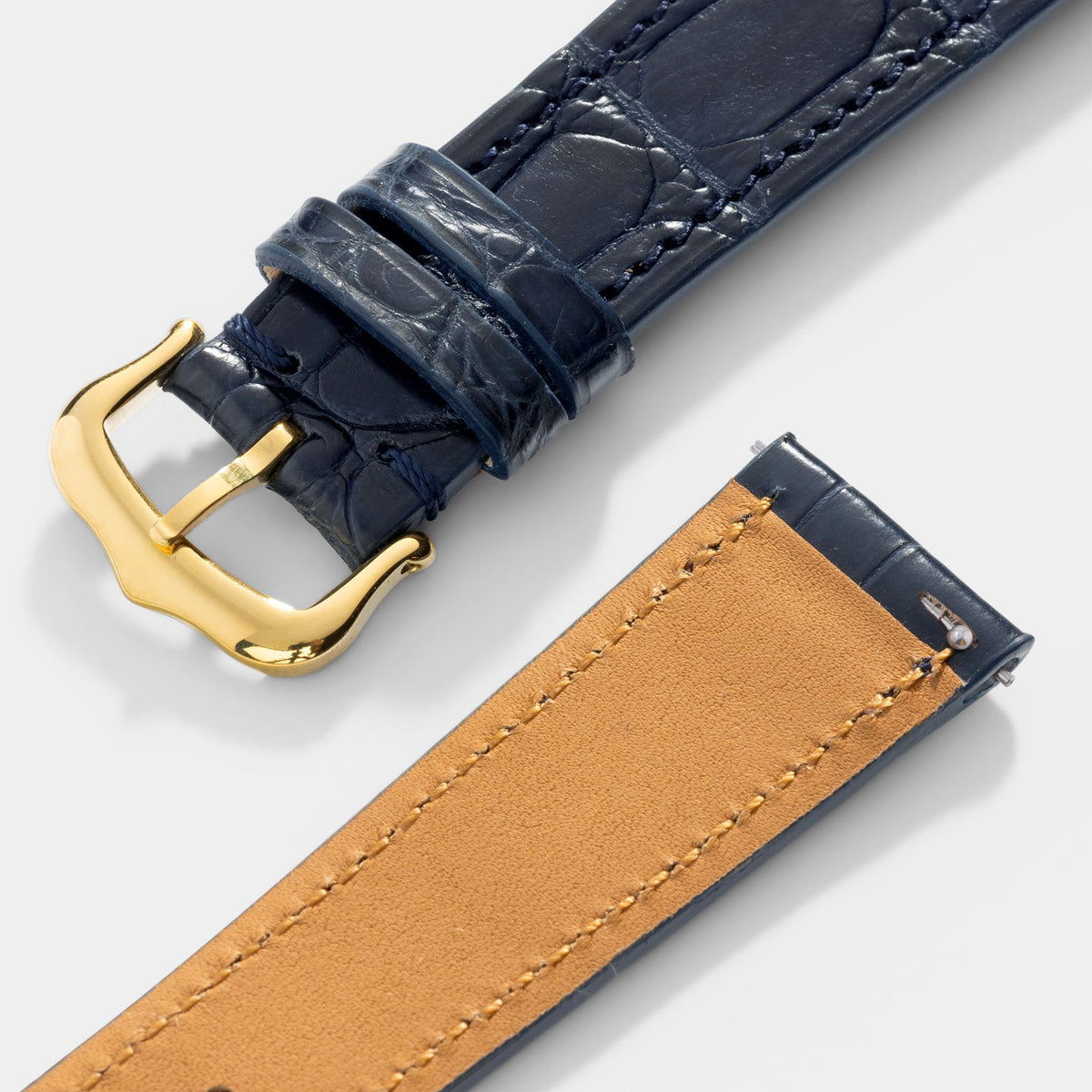 Strap for Cartier Tank Louis (2021 - Today) - Premium Dark Blue Alligator