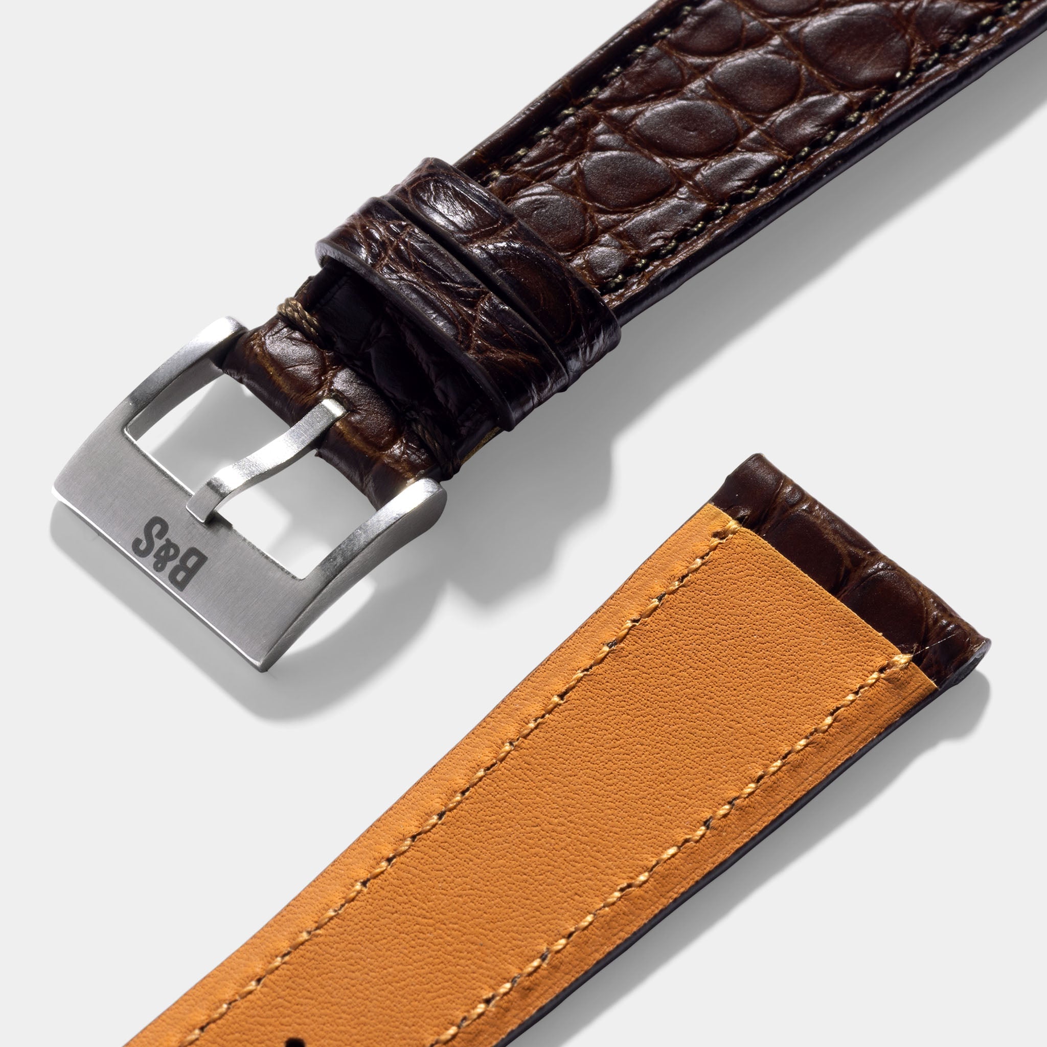 Strap for Patek Philippe 3940 Perpetual - Dark Brown Flank Alligator Watch Strap